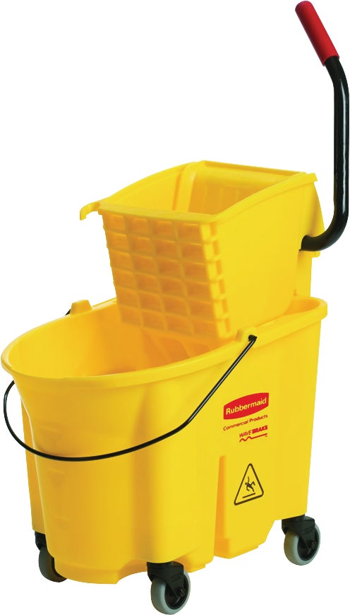 RUBBERMAID COMMERCIAL WAVEBRAKE MOP BUCKET & WRINGER 26 QT