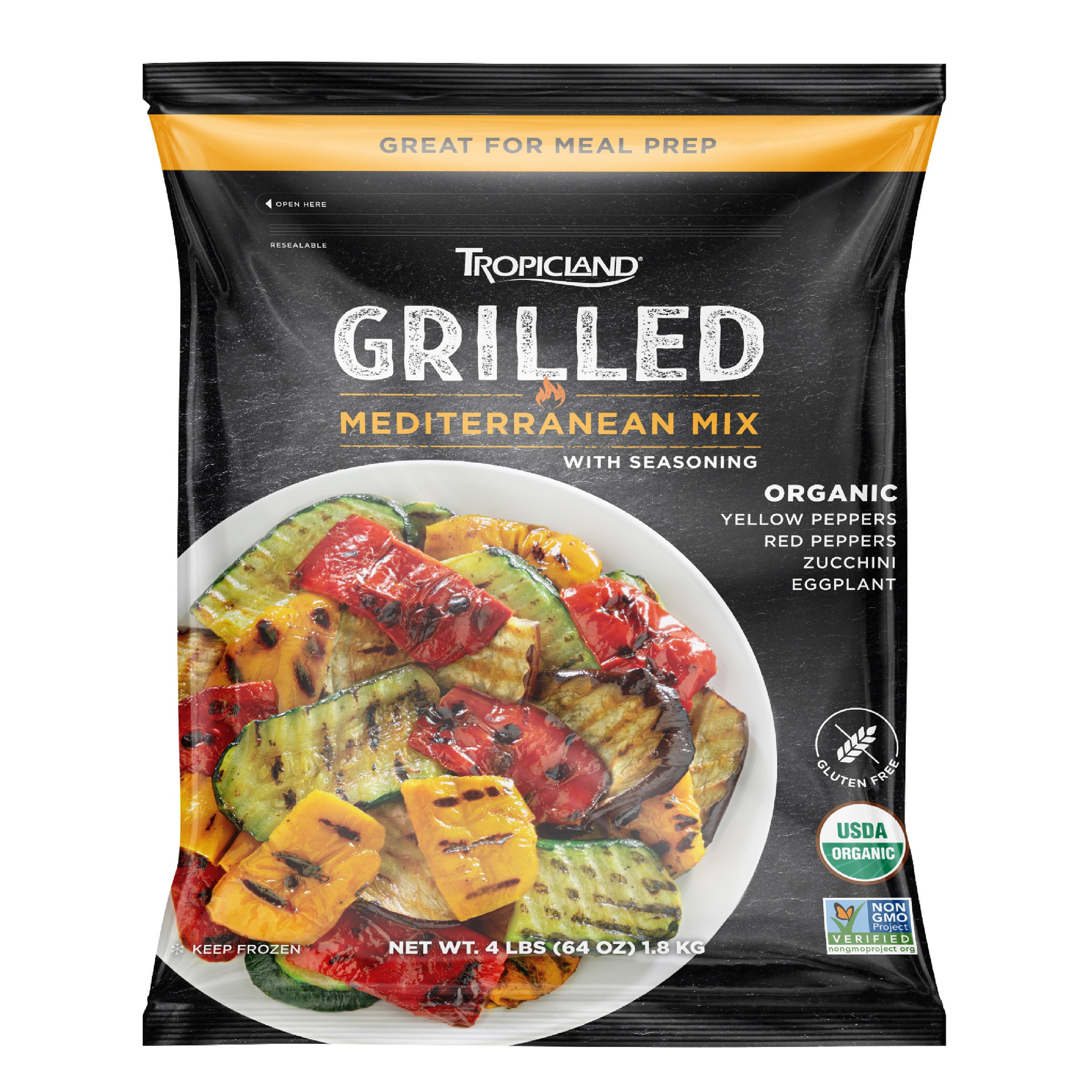 TROPICLAND ORGANIC GRILLED MEDITERRANEAN VEGETABLES 4LBS - Image 1