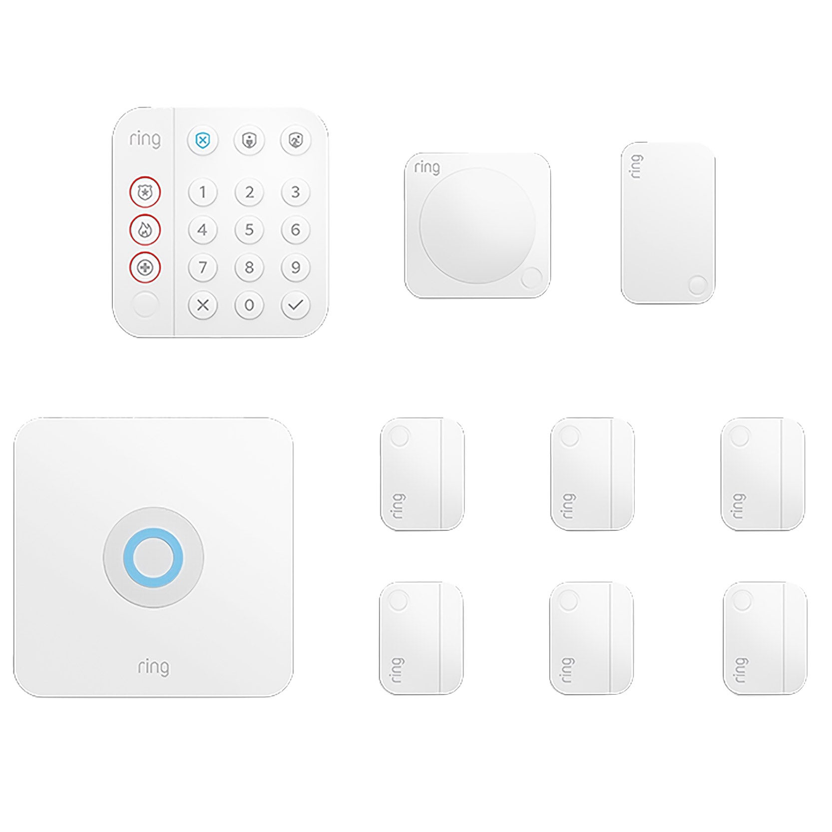 RING 10-PIECE WIRELESS SECURITY ALARM KIT