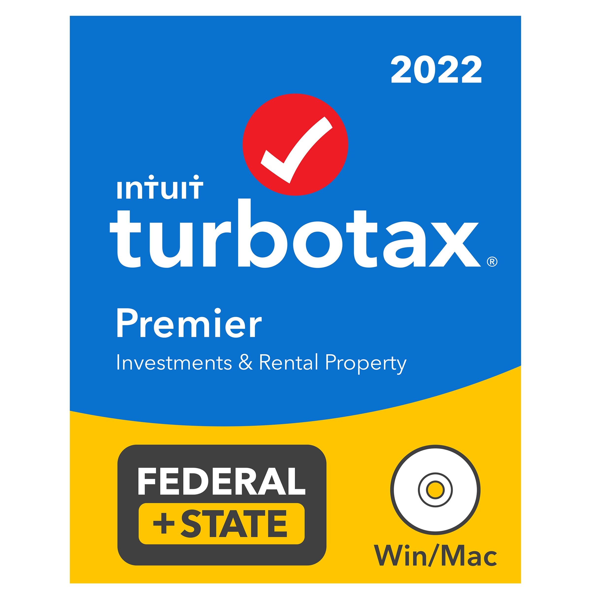 INTUIT TURBOTAX PREMIER FEDERAL + STATE 2022