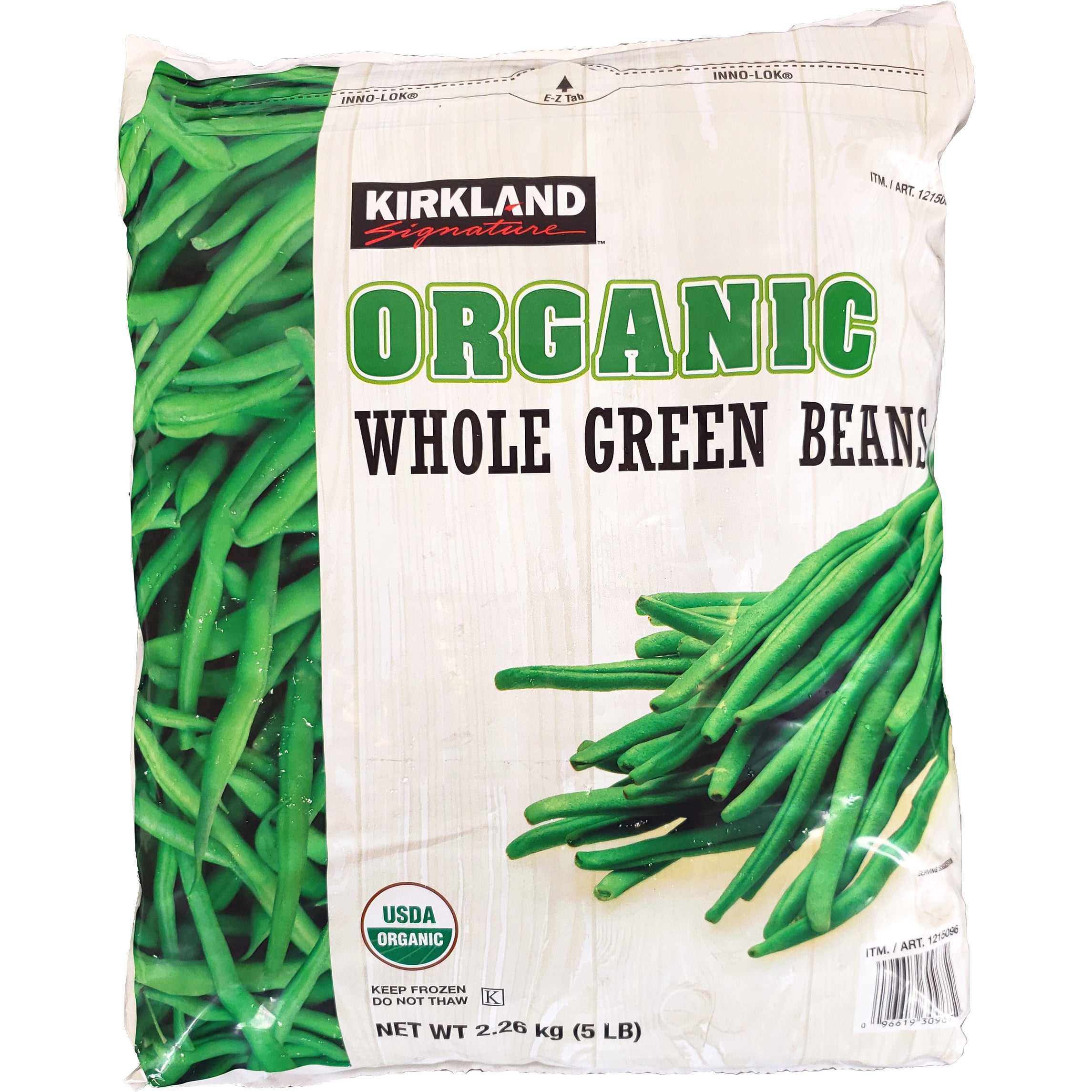 KIRKLAND SIGNATURE ORGANIC GREEN BEANS 5 LBS - Image 1