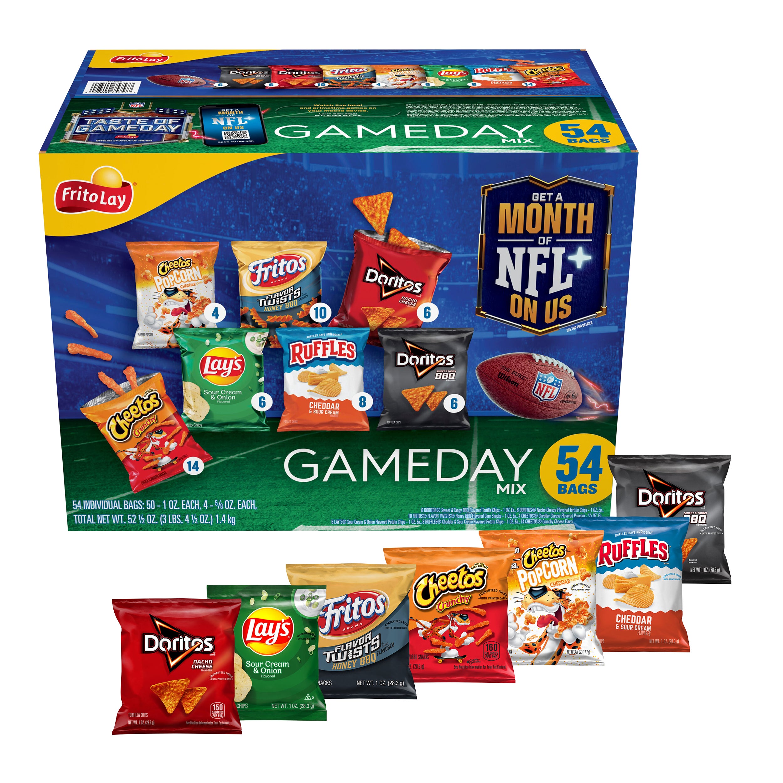 FRITO LAY NFL GAME DAY MIX 54 COUNTS - Image 1