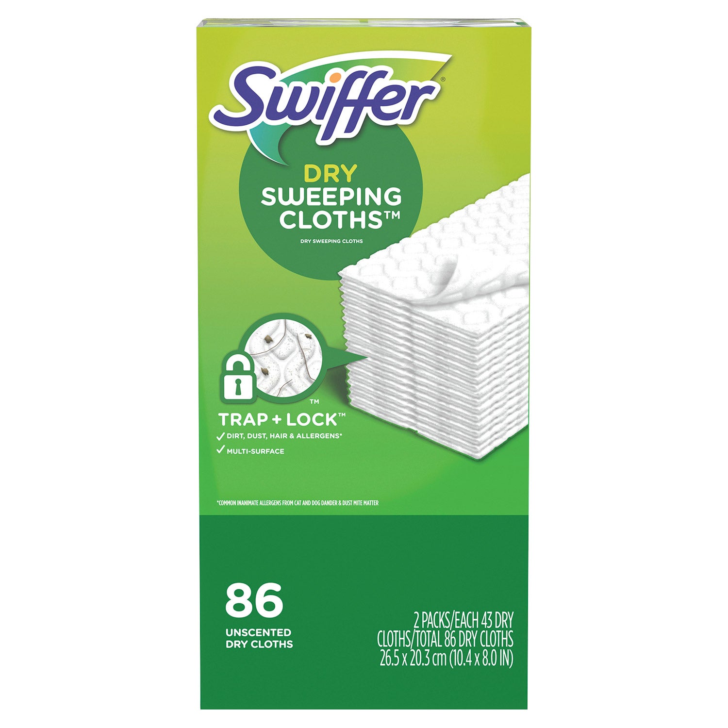 SWIFFER DRY CLOTH REFILLS 86 COUNT - Image 1