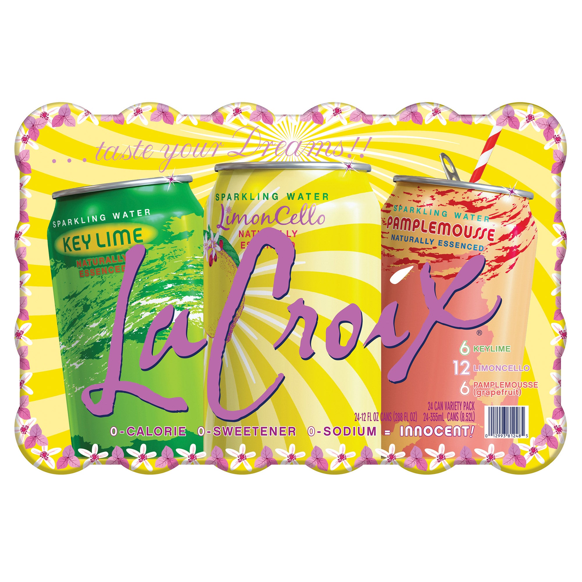 LA CROIX CITRUS VARIETY PACK 24/12 OUNCE CANS