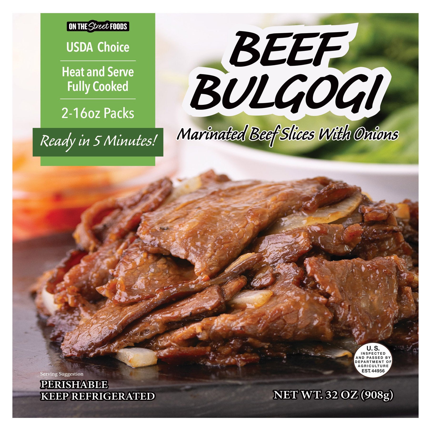 ON THE STREET FOODS KOREAN BEEF BULGOGI 32 OZ