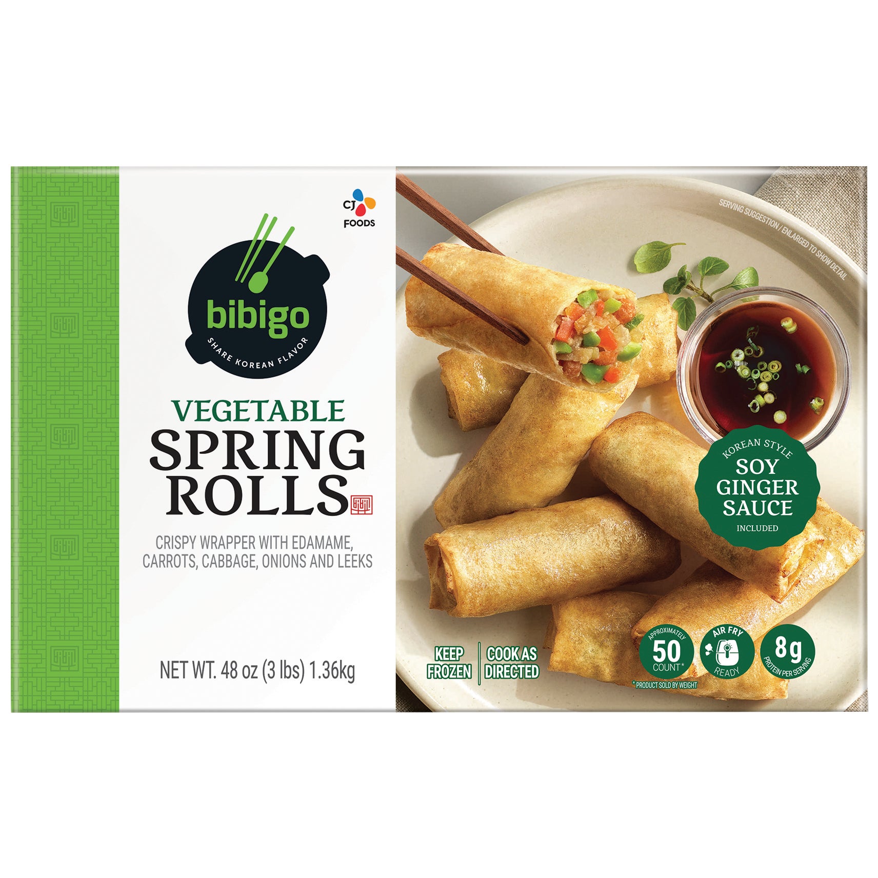 BIBIGO VEGETABLE SPRING ROLLS 50 CT