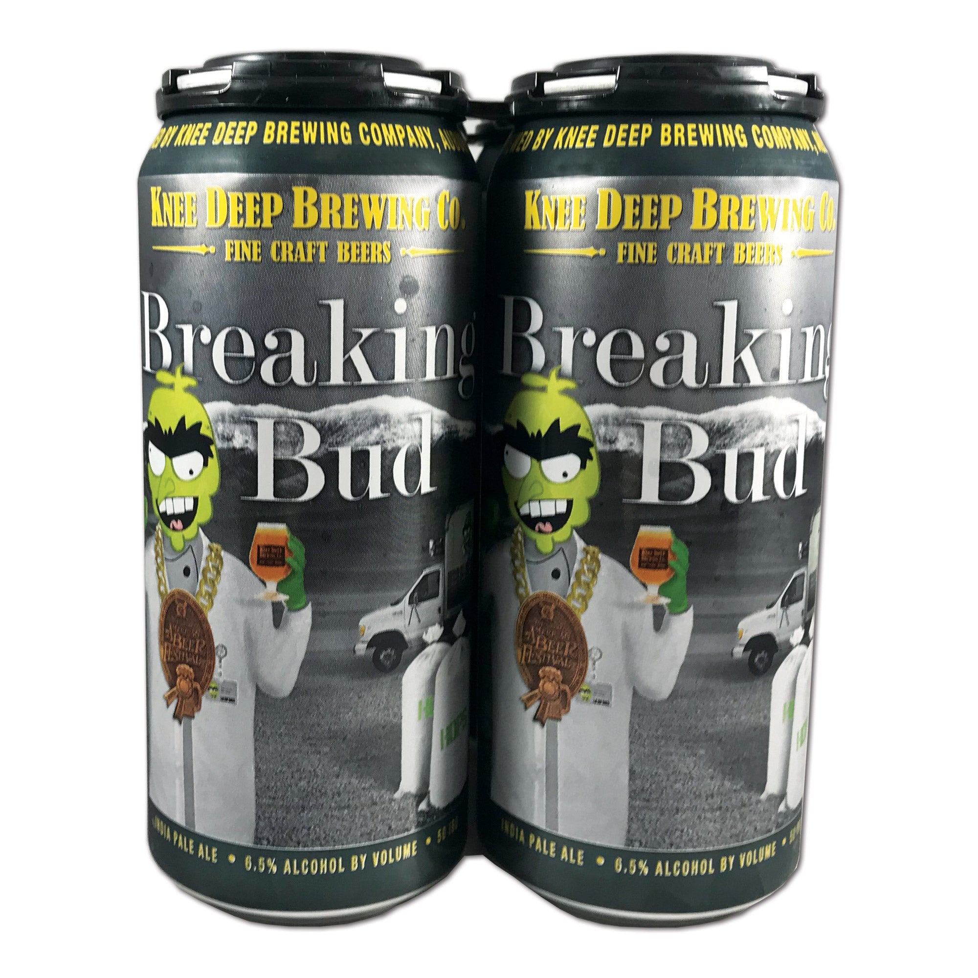 KNEE DEEP BREWING BREAKING BUD IPA 4/16 OZ CANS