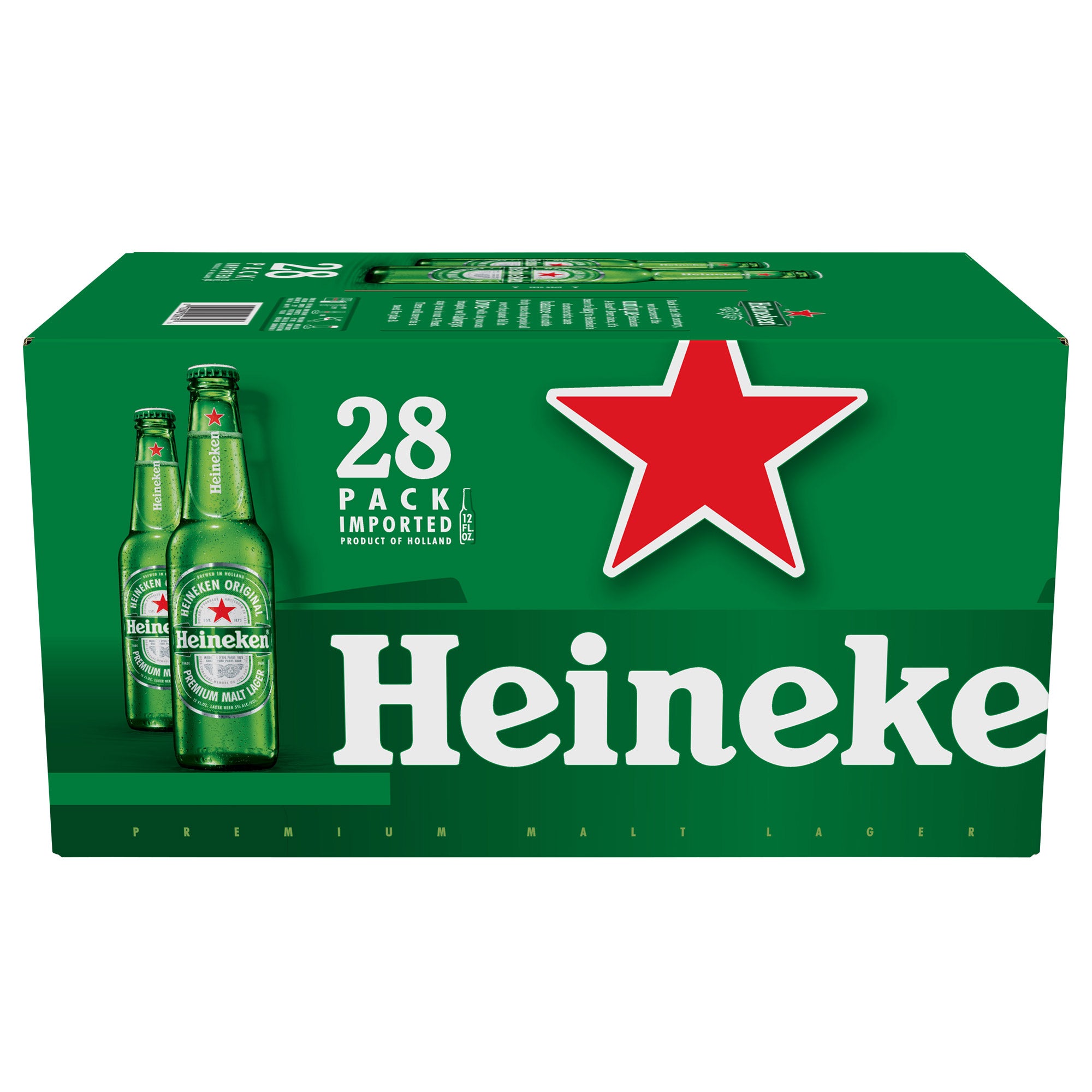 HEINEKEN LAGER 28/12 OUNCE BOTTLES
