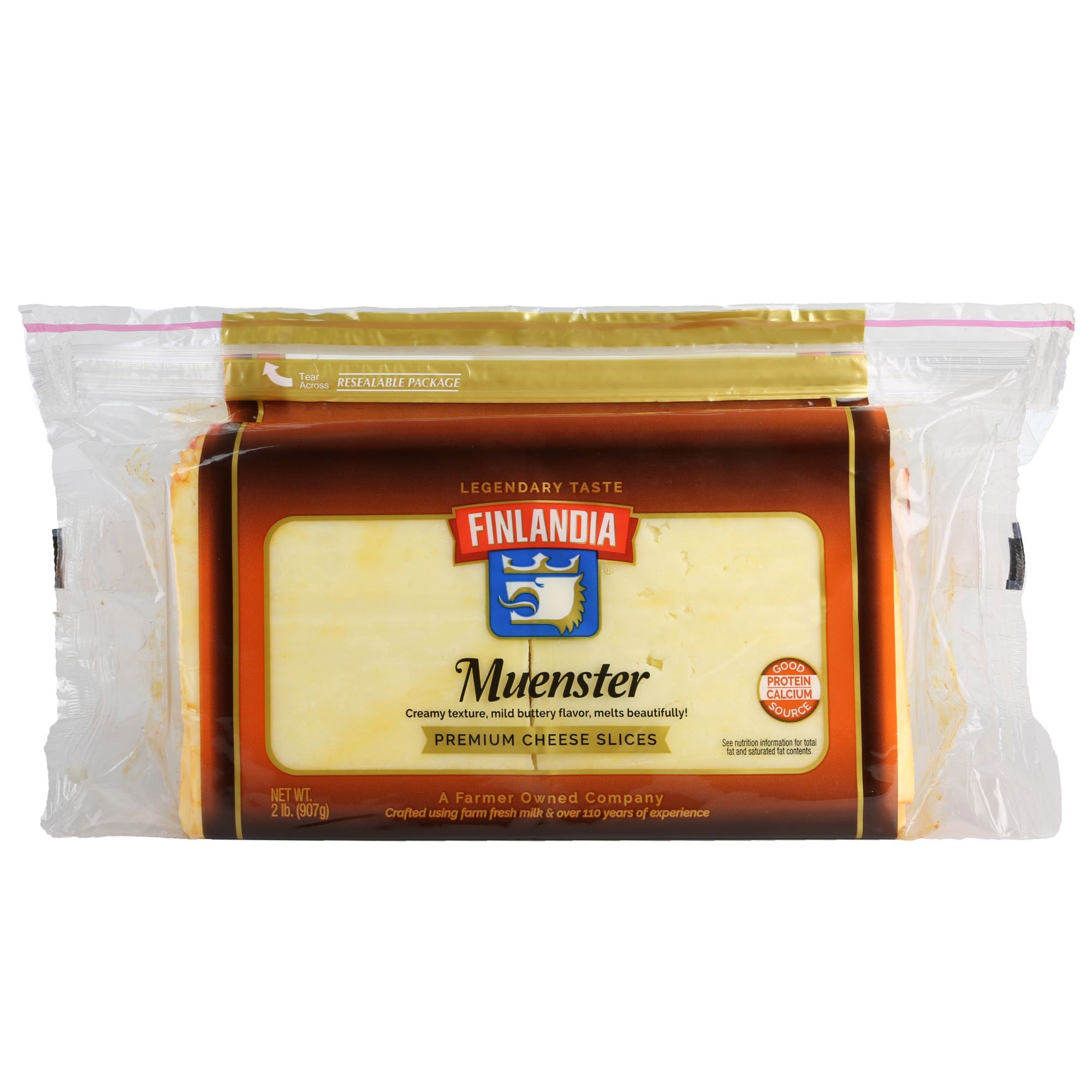 FINLANDIA SLICED MUENSTER 32 OZ (2 LBS)