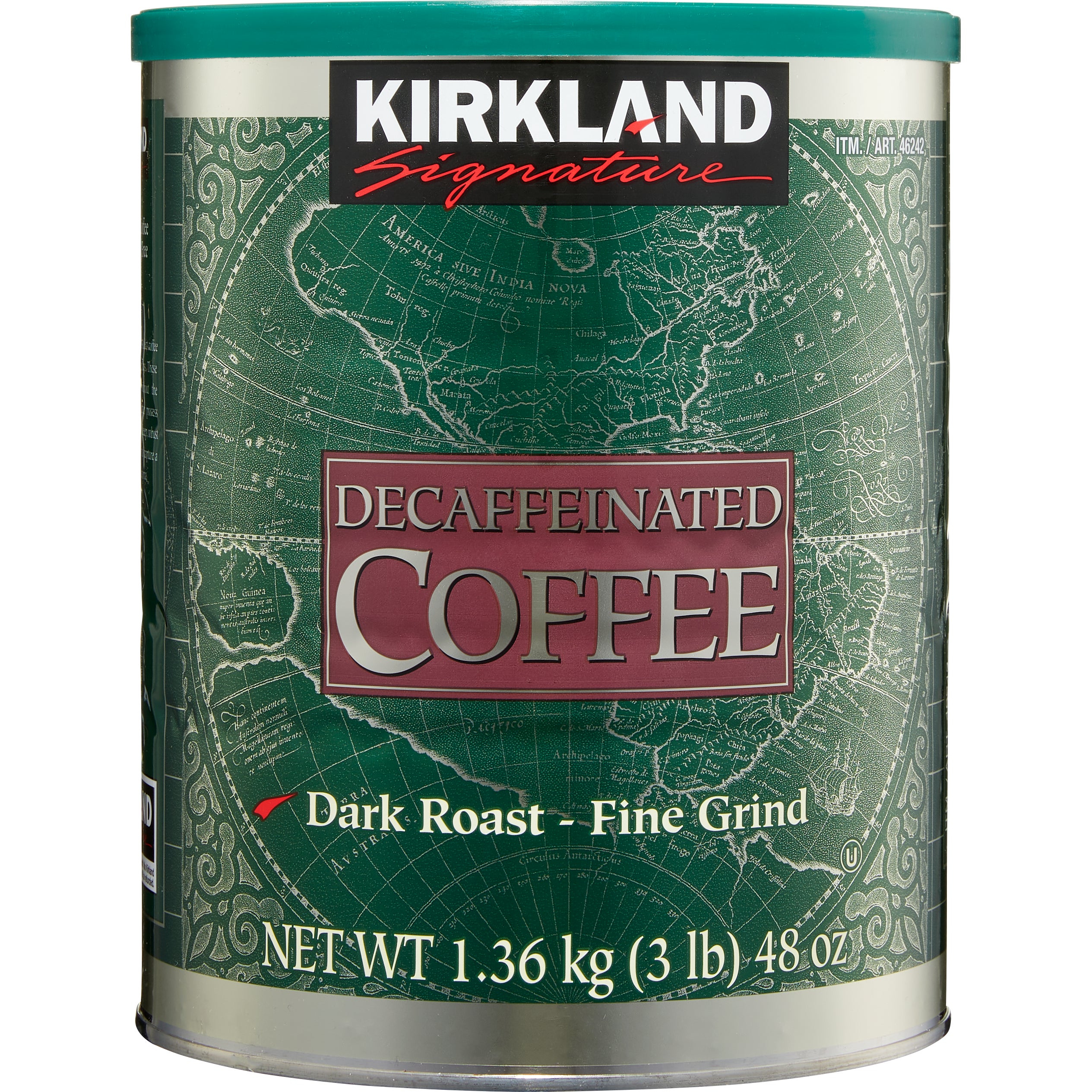 KIRKLAND SIGNATURE DECAF COFFEE 3 POUND CAN - Image 1