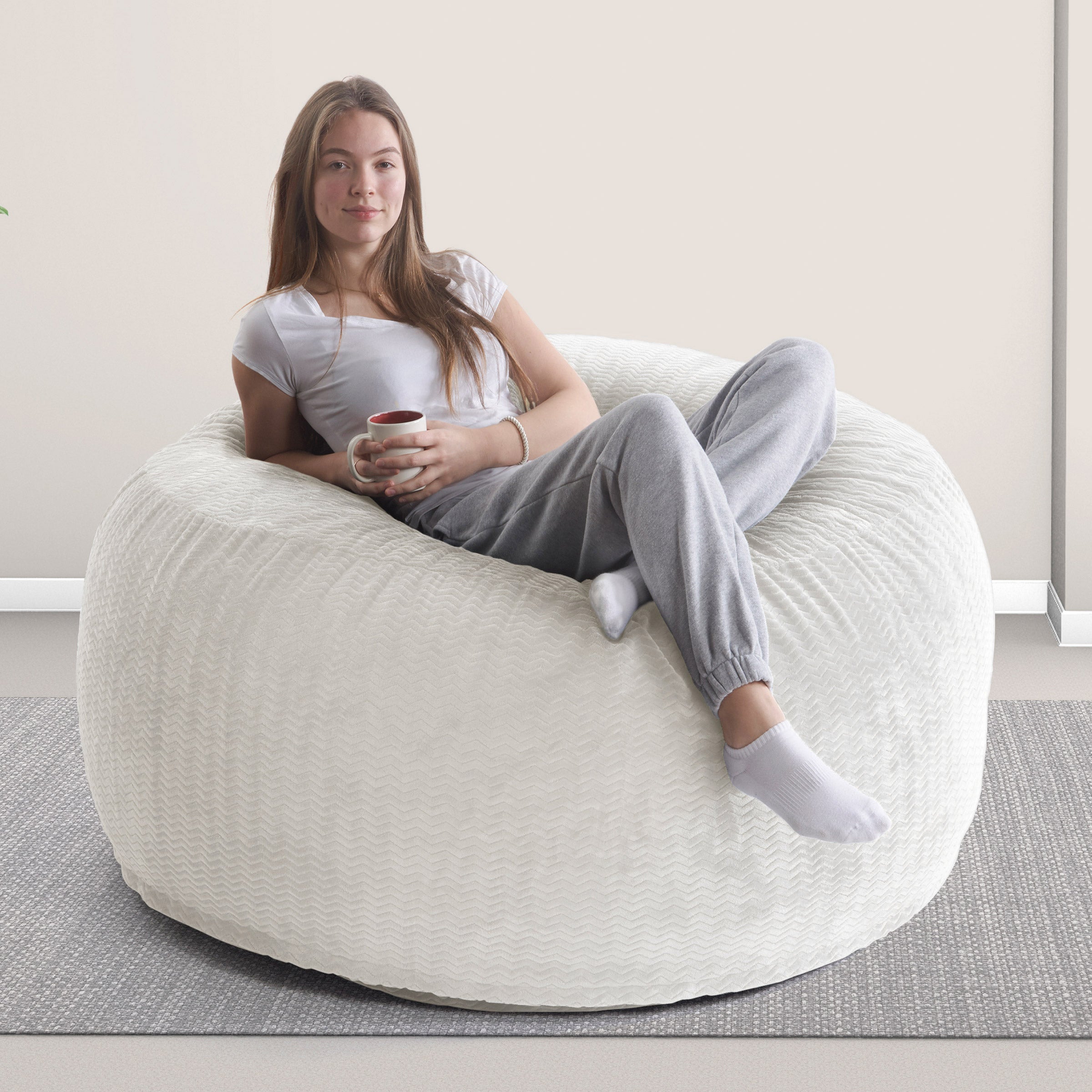 JUMBO LOUNGER IVORY - Image 1