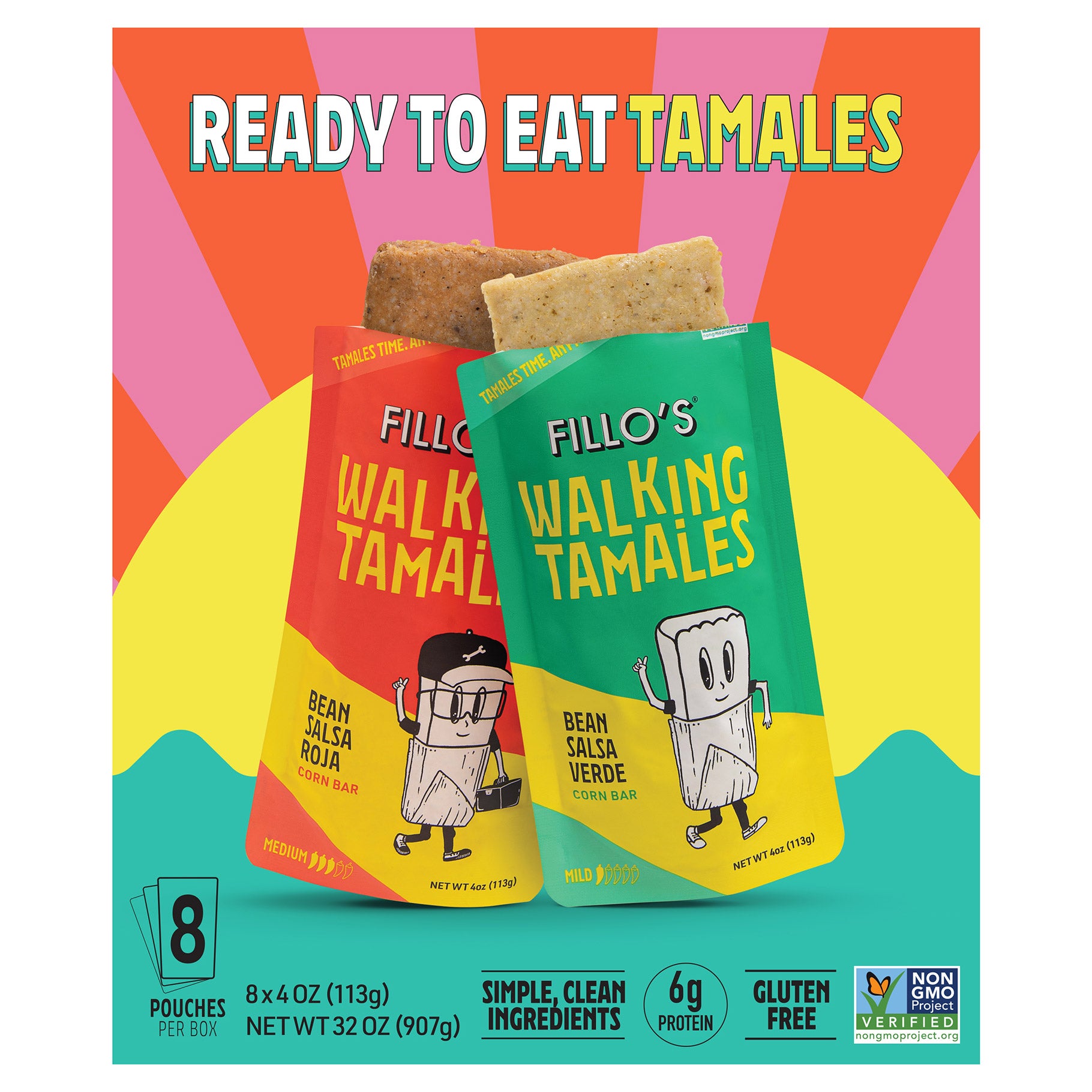 FILLO'S WALKING TAMALE VARIETY 8/4 OZ - Image 1