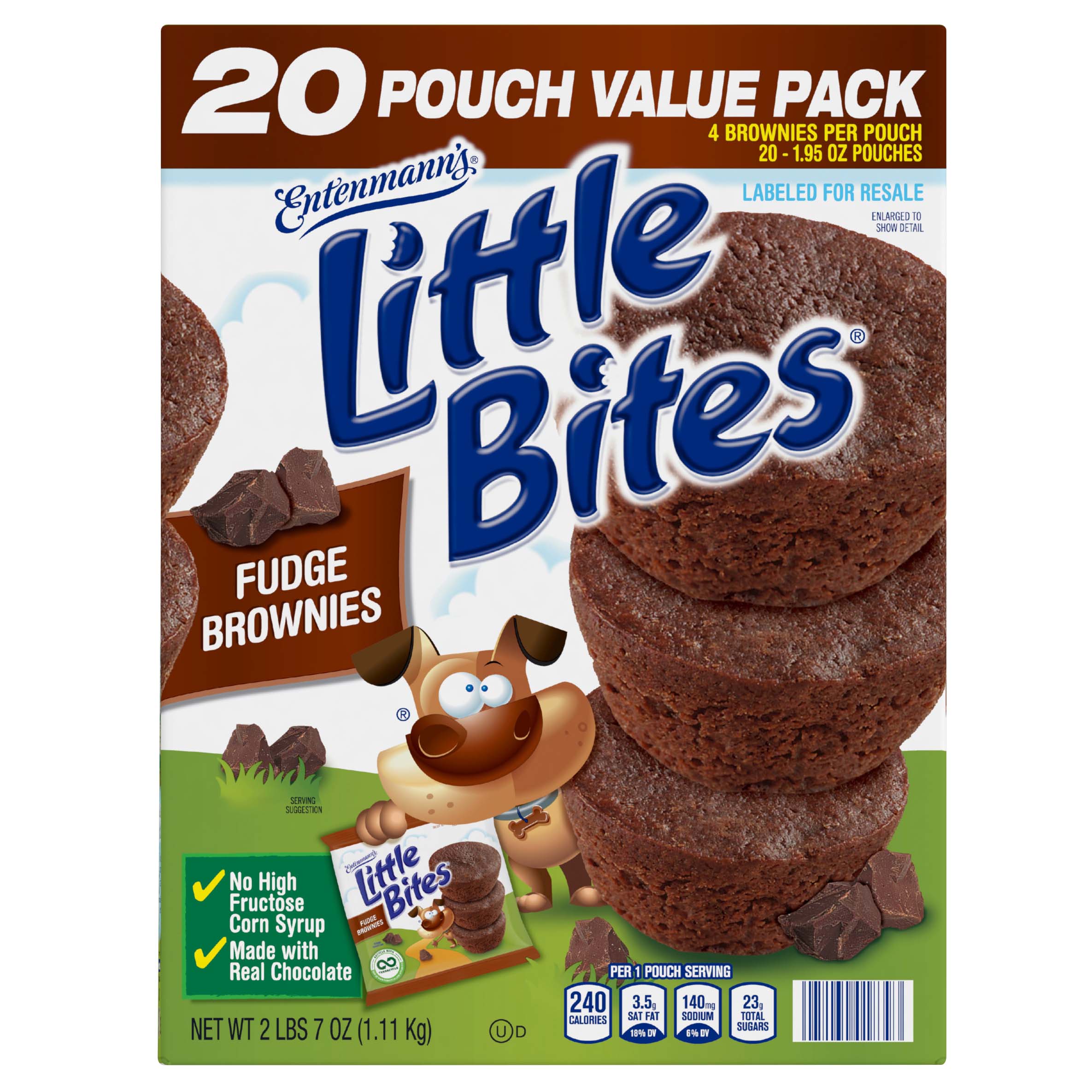 ENTENMANN'S FUDGE BROWNIES 20 COUNT 1.65 OUNCES
