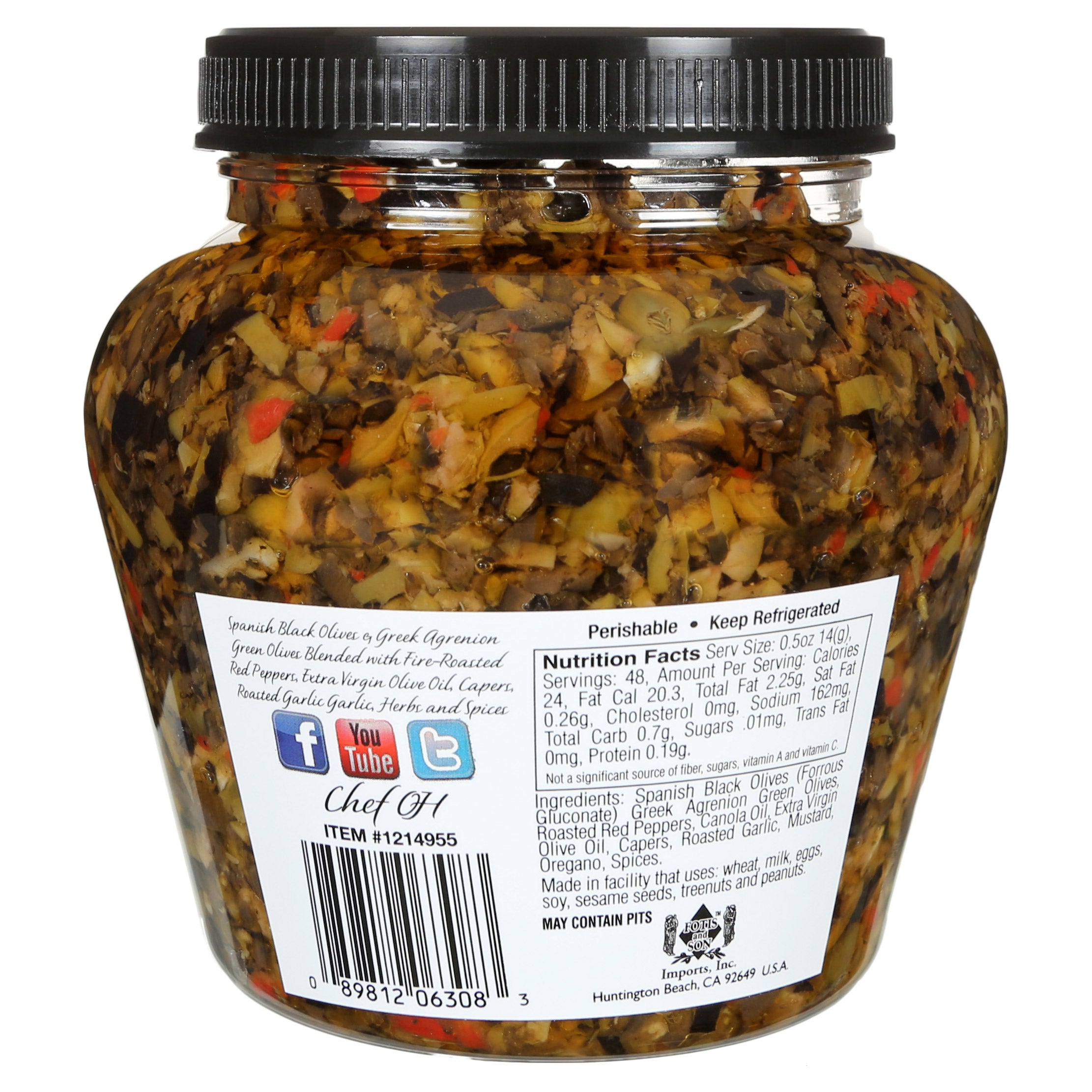 FOTIS & SONS MEDITERRANEAN OLIVE TAPENADE 32 OZ
