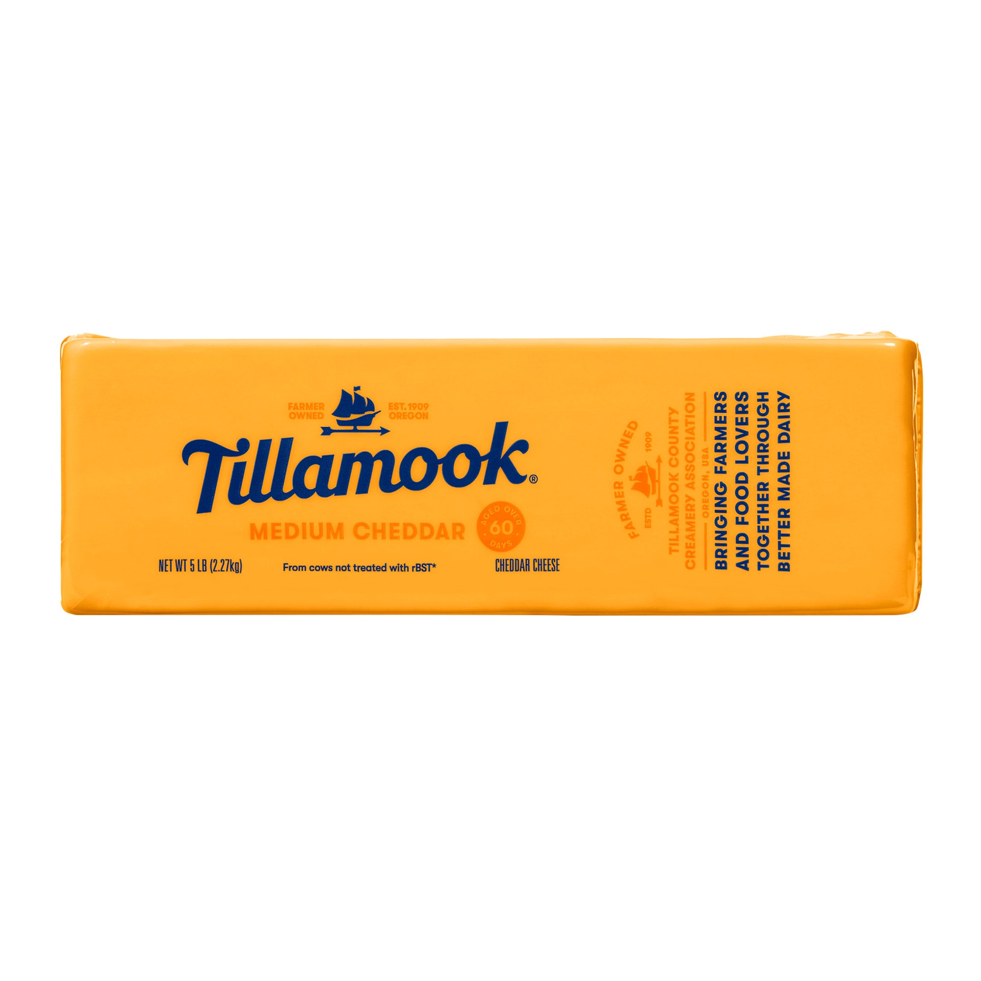 TILLAMOOK MEDIUM CHEDDAR 5 LB - Image 1