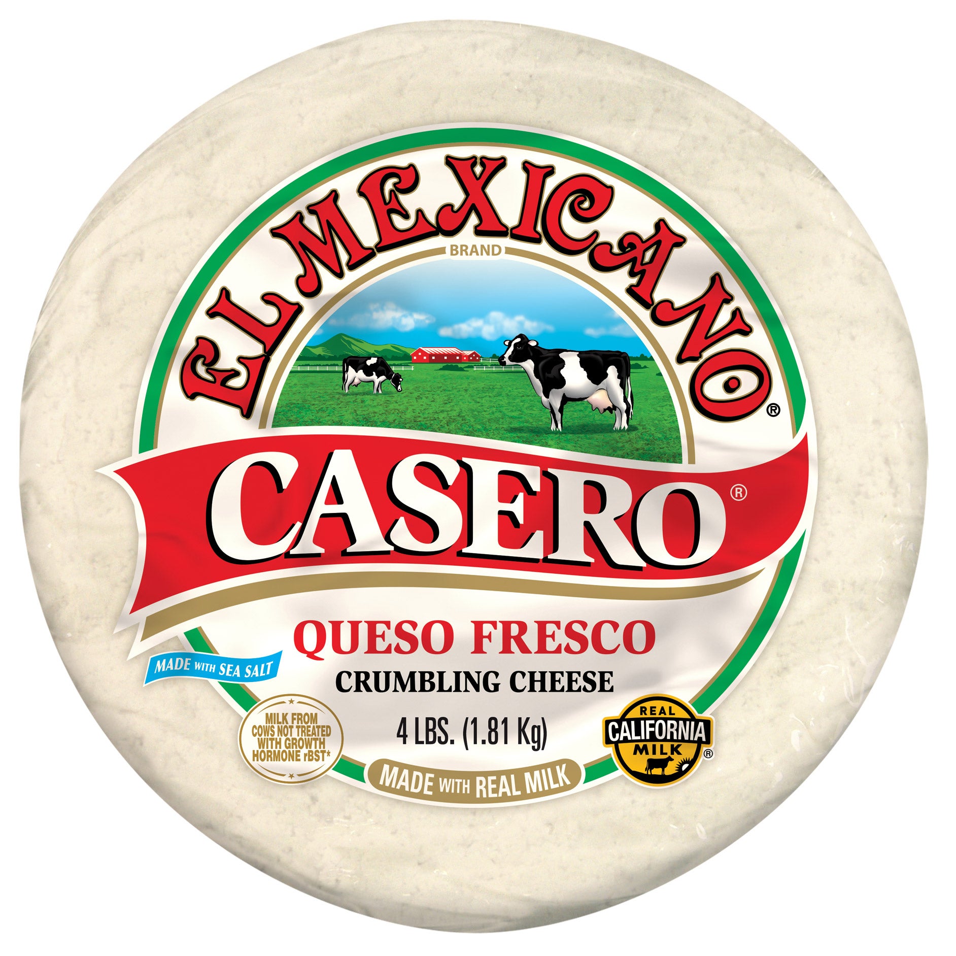 EL MEXICANO QUESO FRESCO CASERO 4 LBS