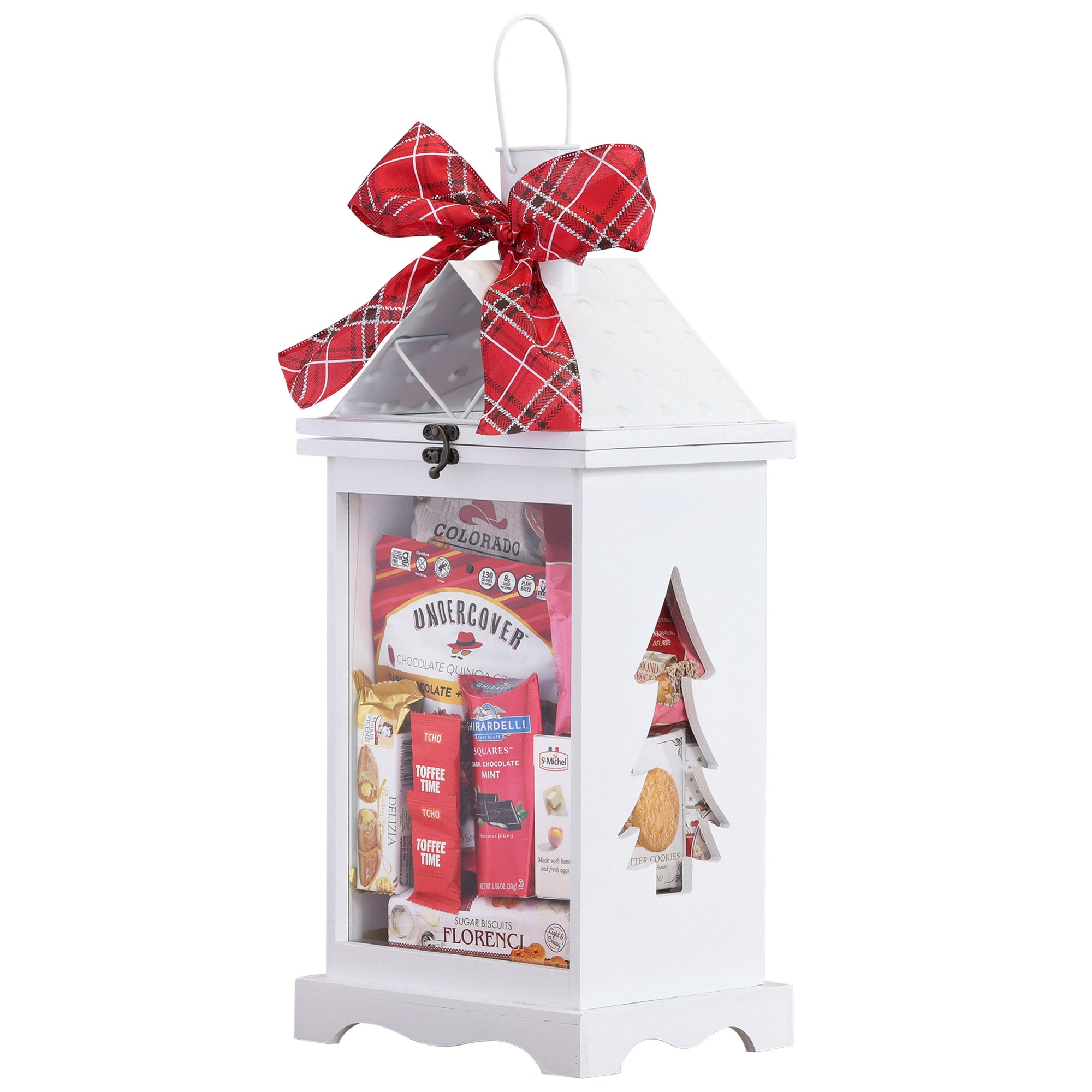 WOOD LANTERN WITH WINDOWS 36.44 OUNCES - Image 1