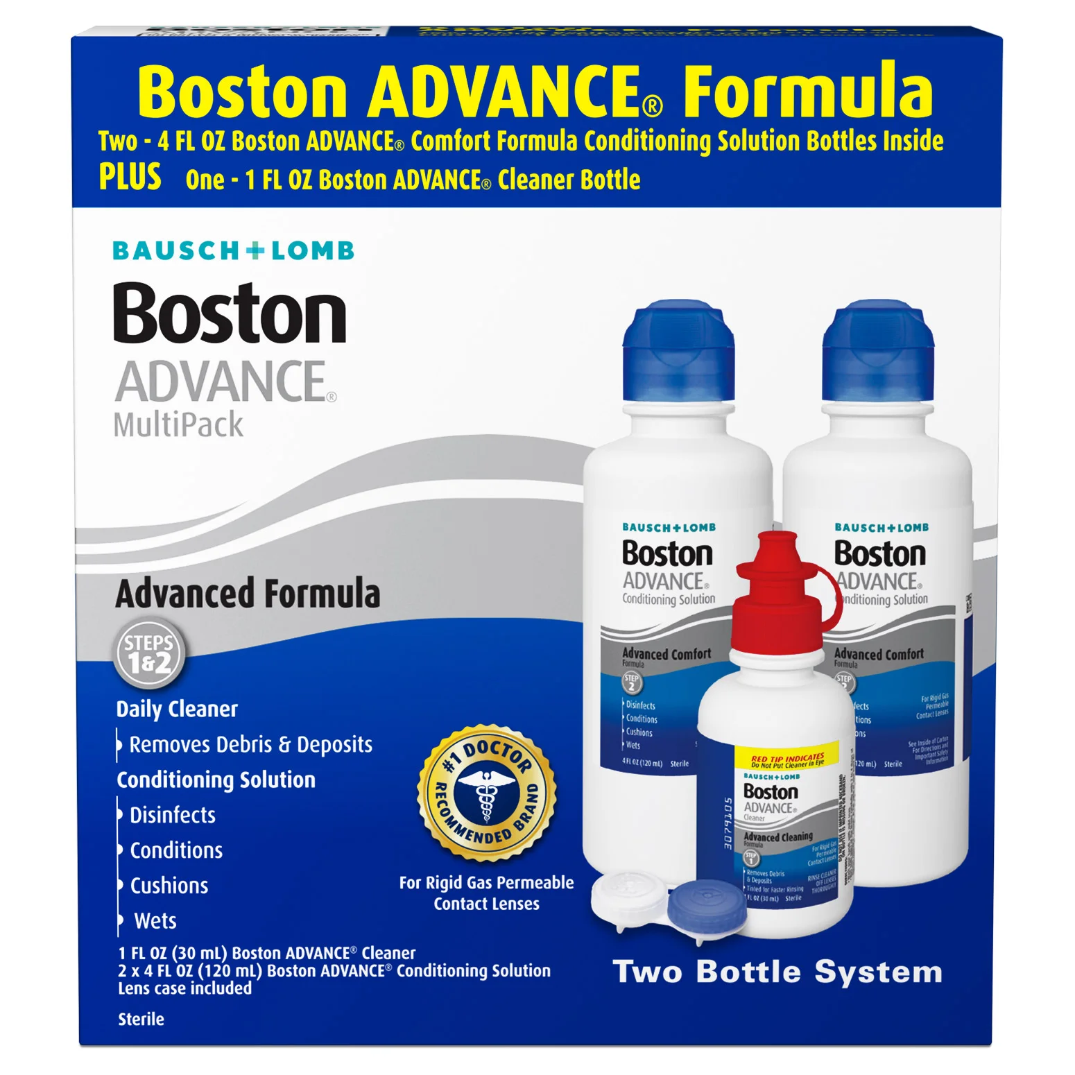BOSTON ADVANCE MULTI-PACK 2-COND. 4OZ/1-CLNR 1OZ - Image 1