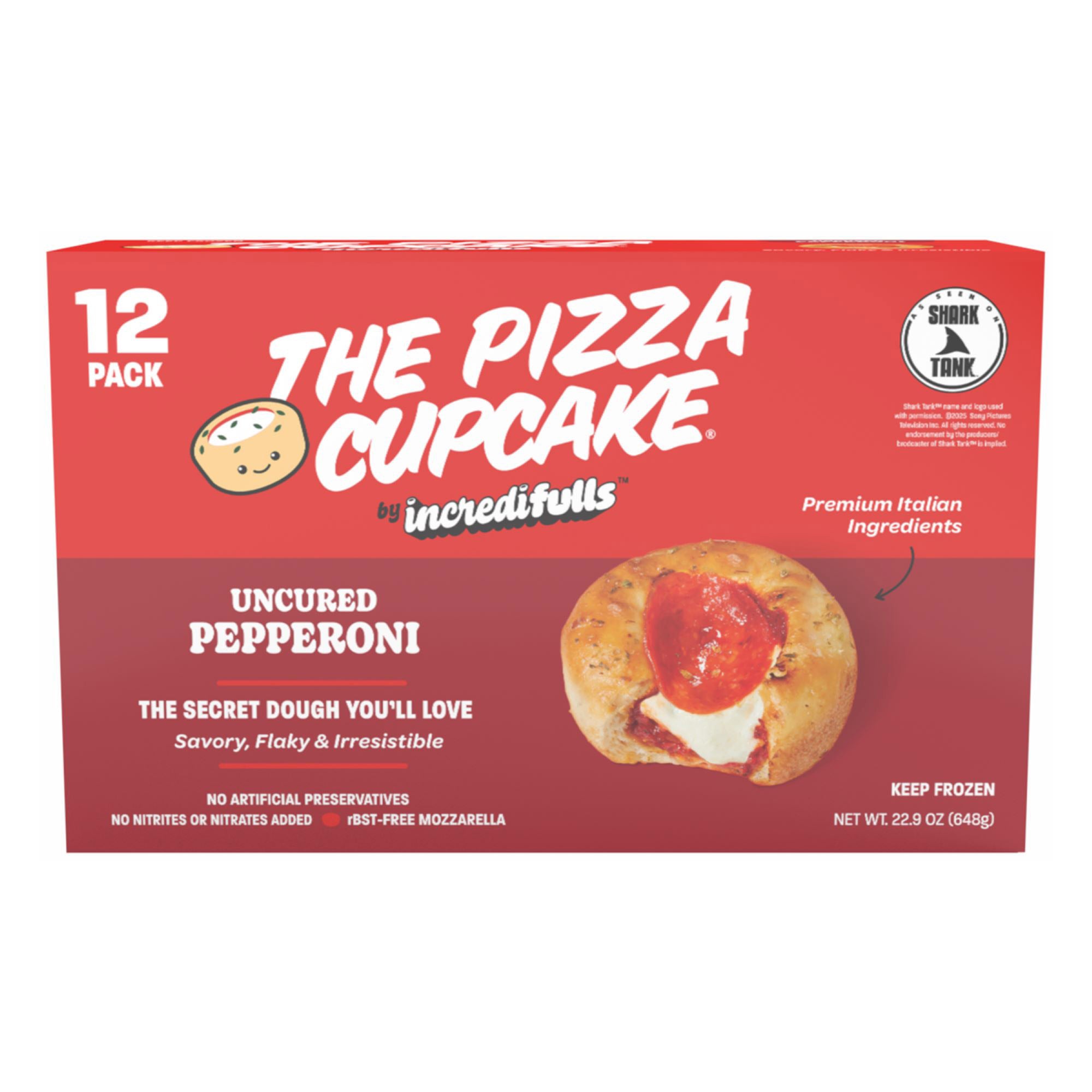 INCREDIFULLS THE PIZZA CUPCAKE 12 COUNT 22.8 OUNCES - Image 1