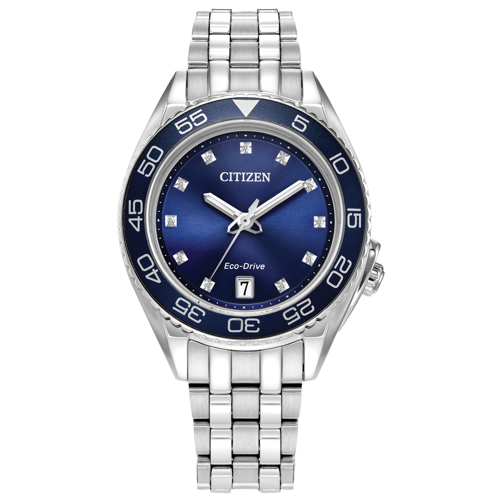 CITIZEN SPORT LUXURY STAINLESS STEEL CASE WOMENS WATCH - Image 1