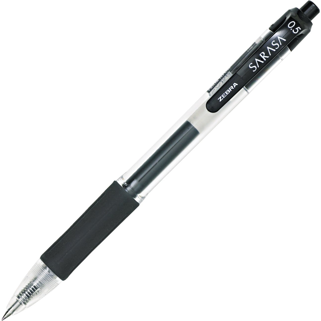 ZEBRA RETRACTABLE PEN GEL, FINE - ONE DOZEN ZEB46710 BLACK - Image 1