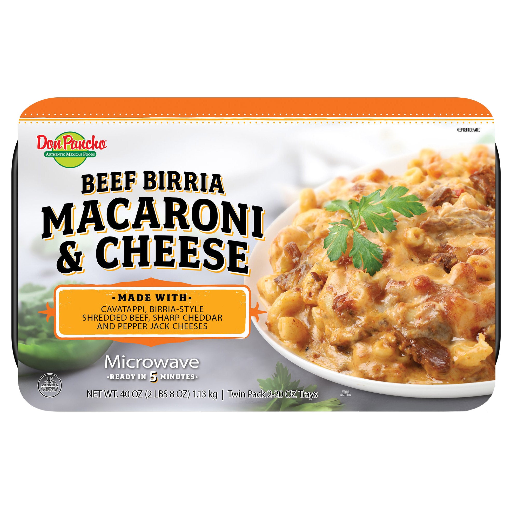 DON PANCHO BEEF BIRRIA MAC/CHEESE 2/20OZ