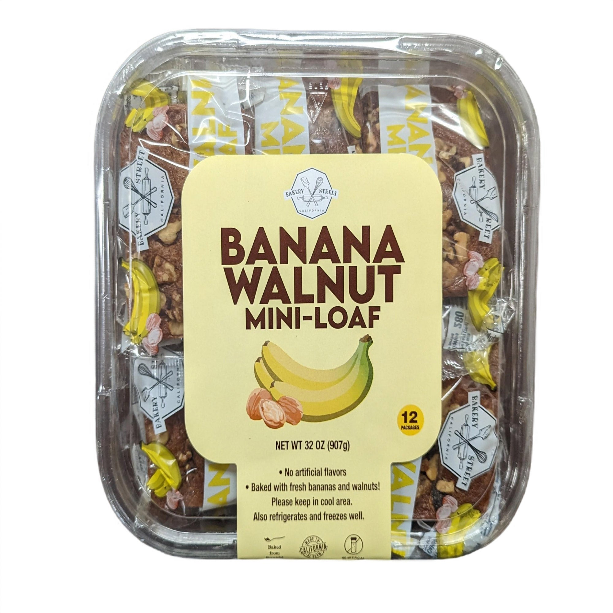 BAKERY STREET BANANA WALNUT MINI LOAVES 12 / 32 OZ