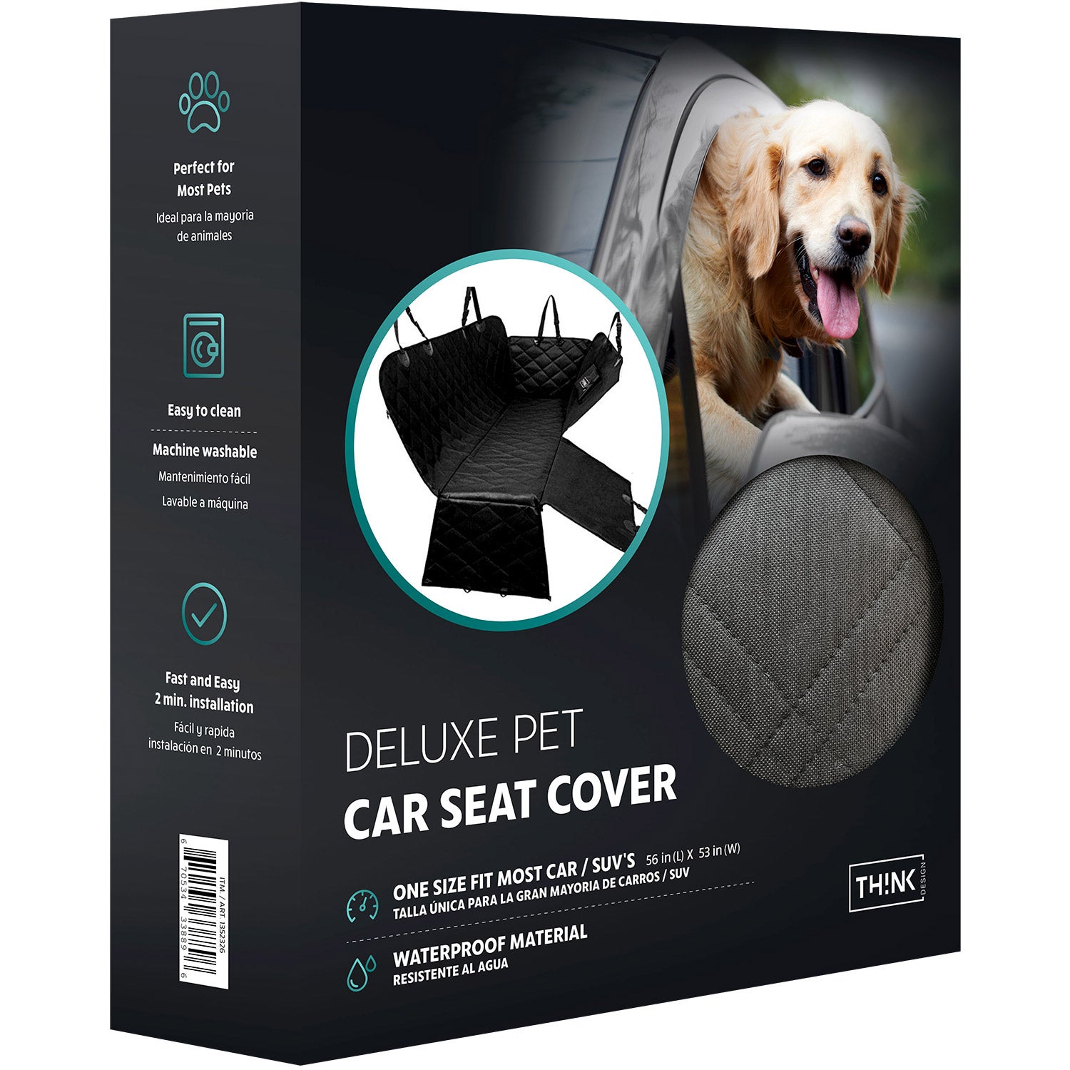 DELUXE PET CAR SEAT COVER