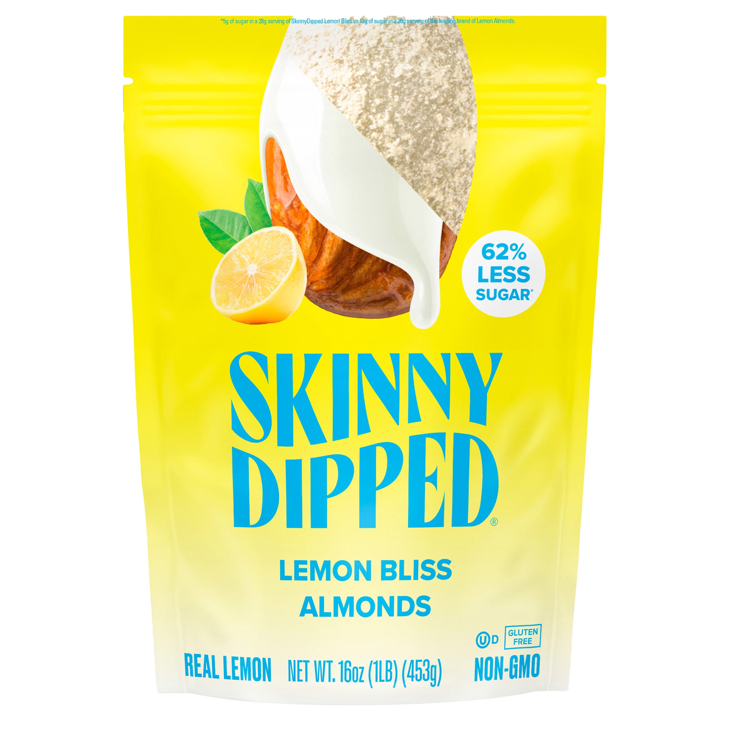 SKINNY DIPPED LEMON BLISS ALMONDS 16 OUNCES