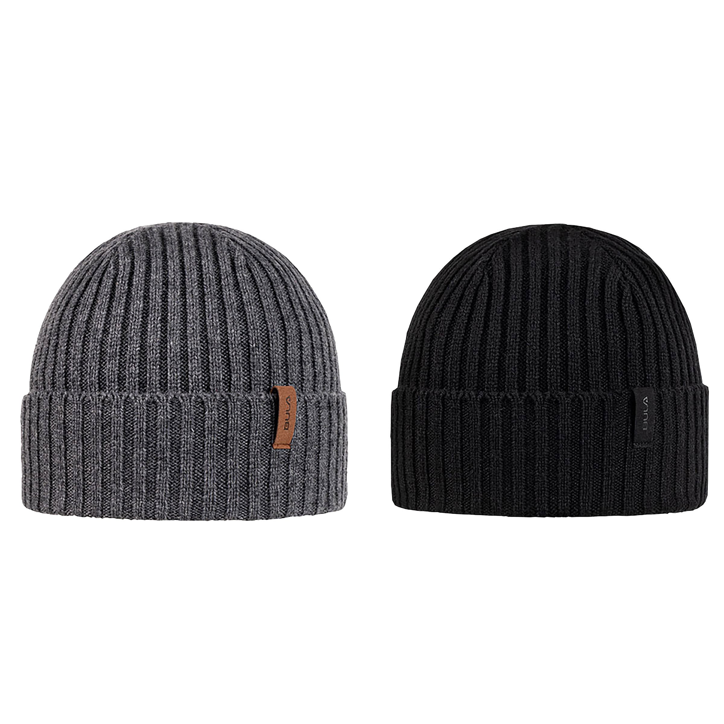 BULA UNISEX MERINO WOOL BLEND BEANIE 2PK