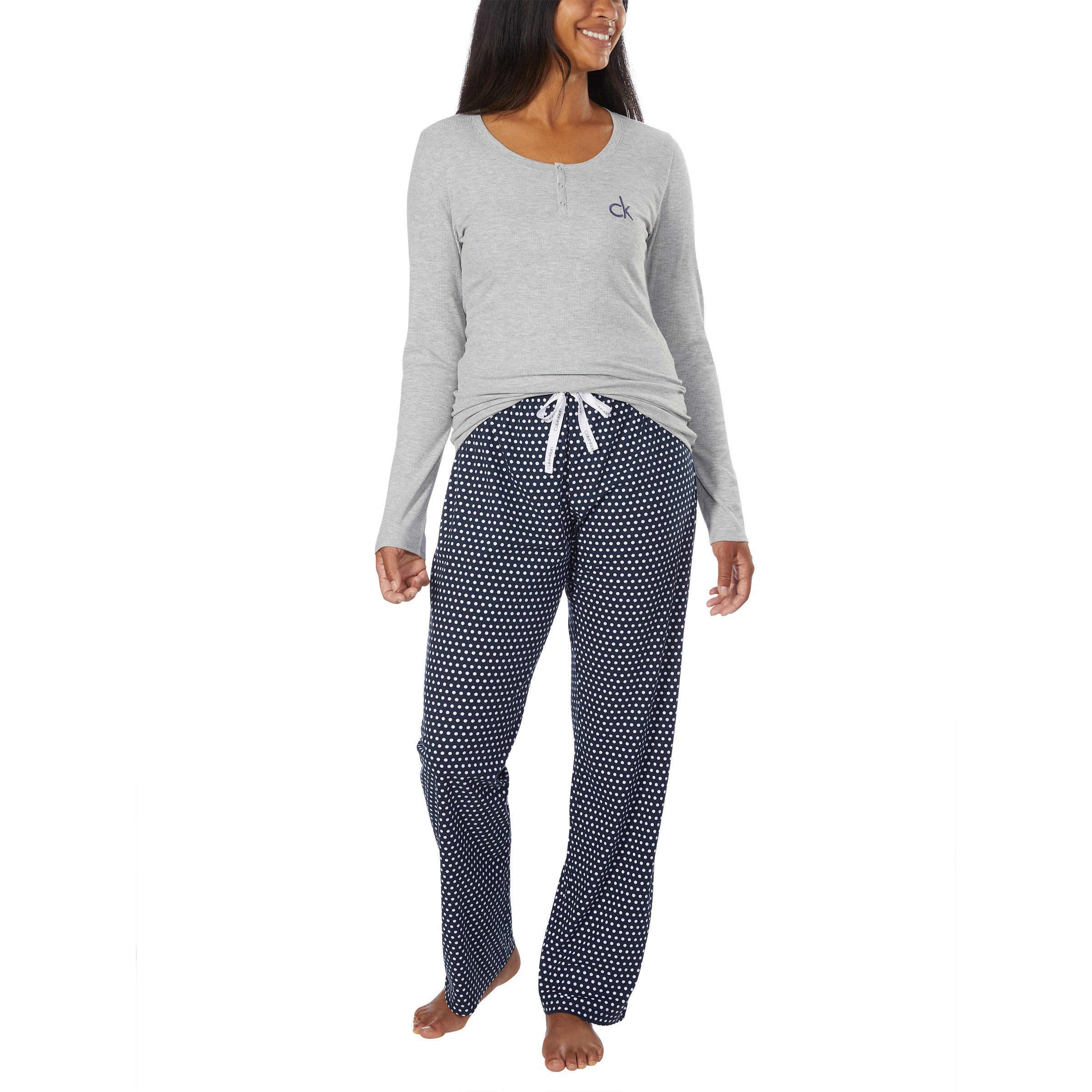 CALVIN KLEIN LADIES' FLEECE PJ SET - Image 1