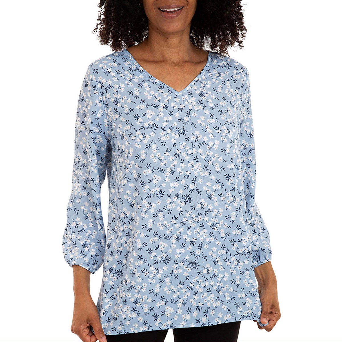 MARIO SERRANI WOMEN'S V-NECK BLOUSE