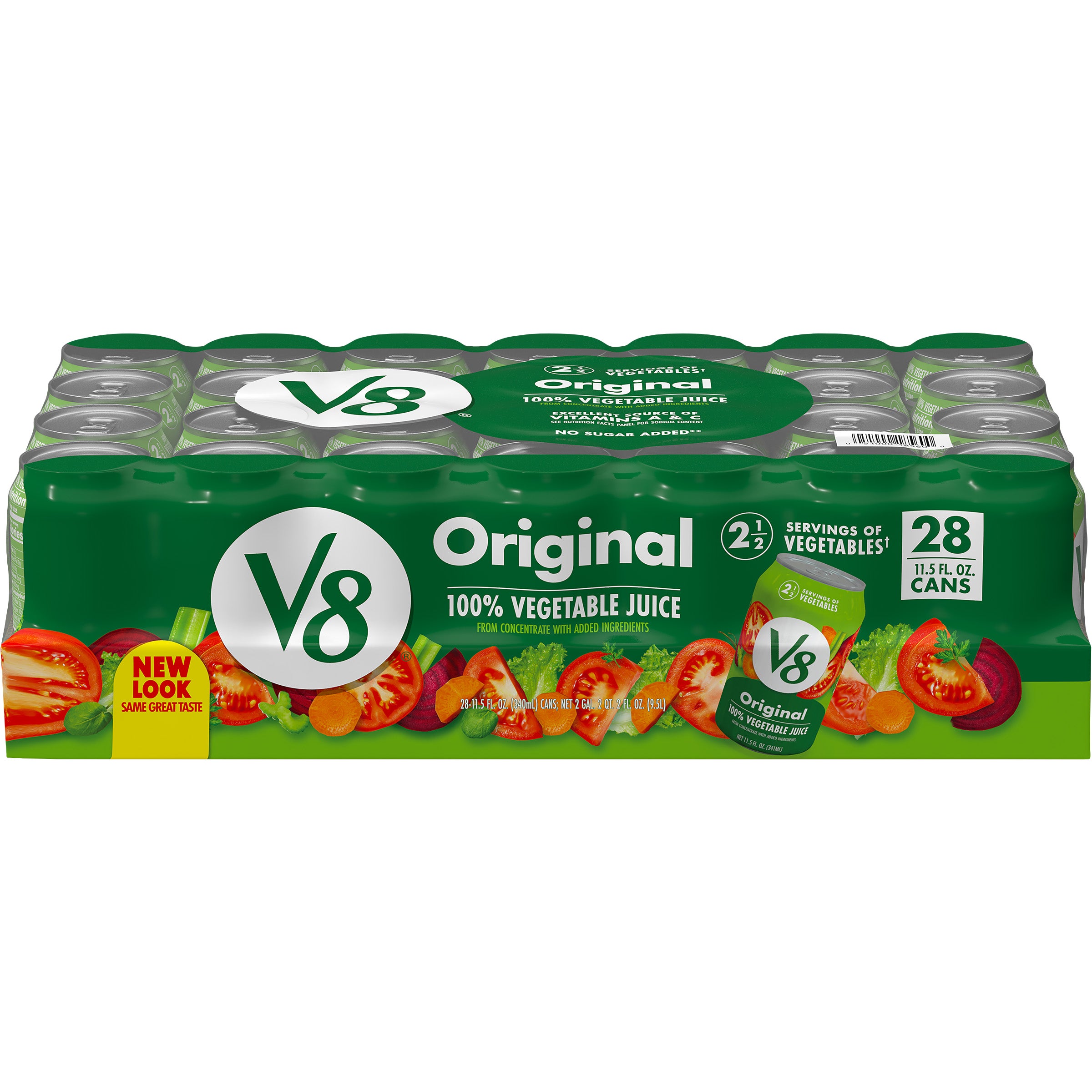 V8 100% VEGETABLE JUICE 28/11.5 OUNCE CANS - Image 1