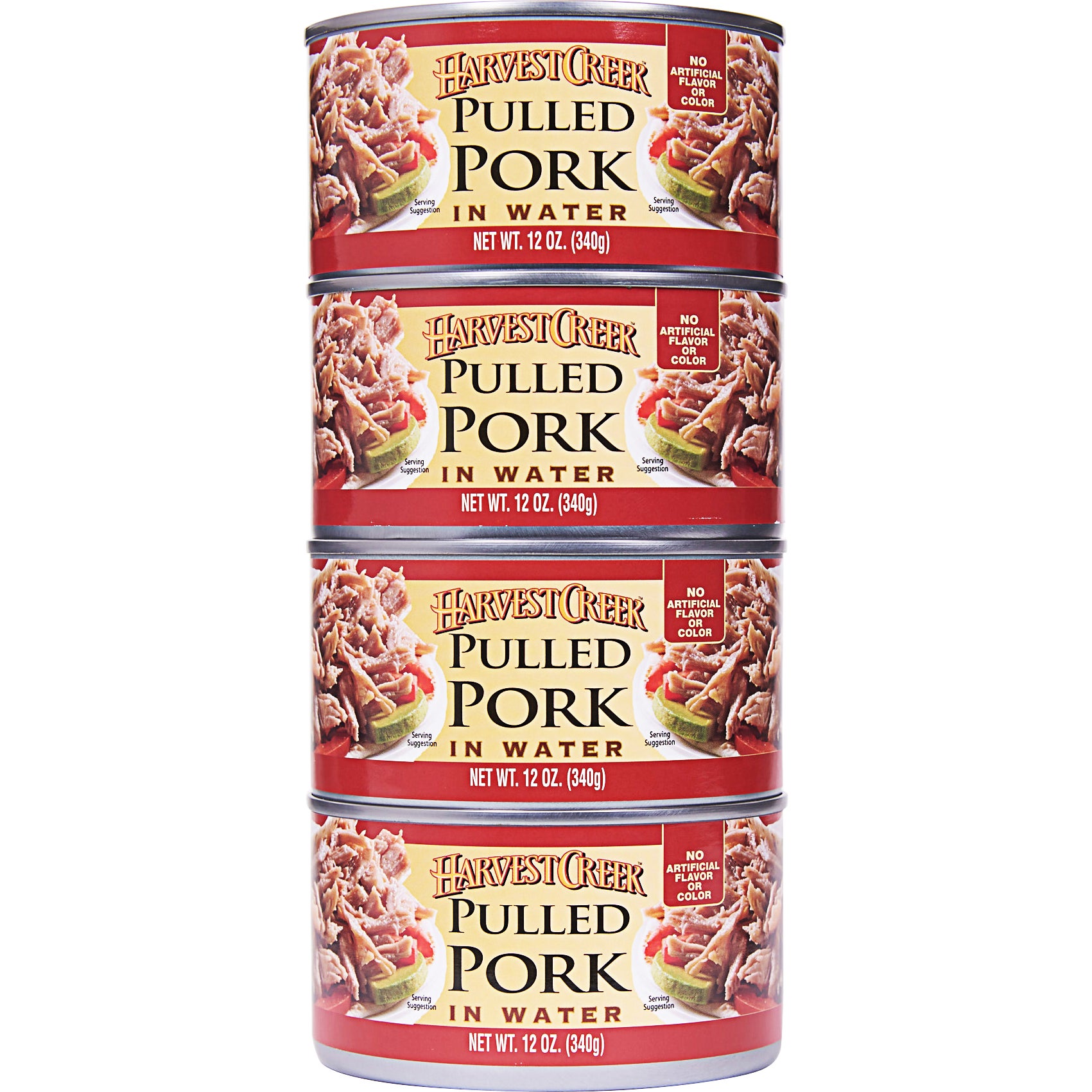HARVEST CREEK PULLED PORK 4/12 OZ