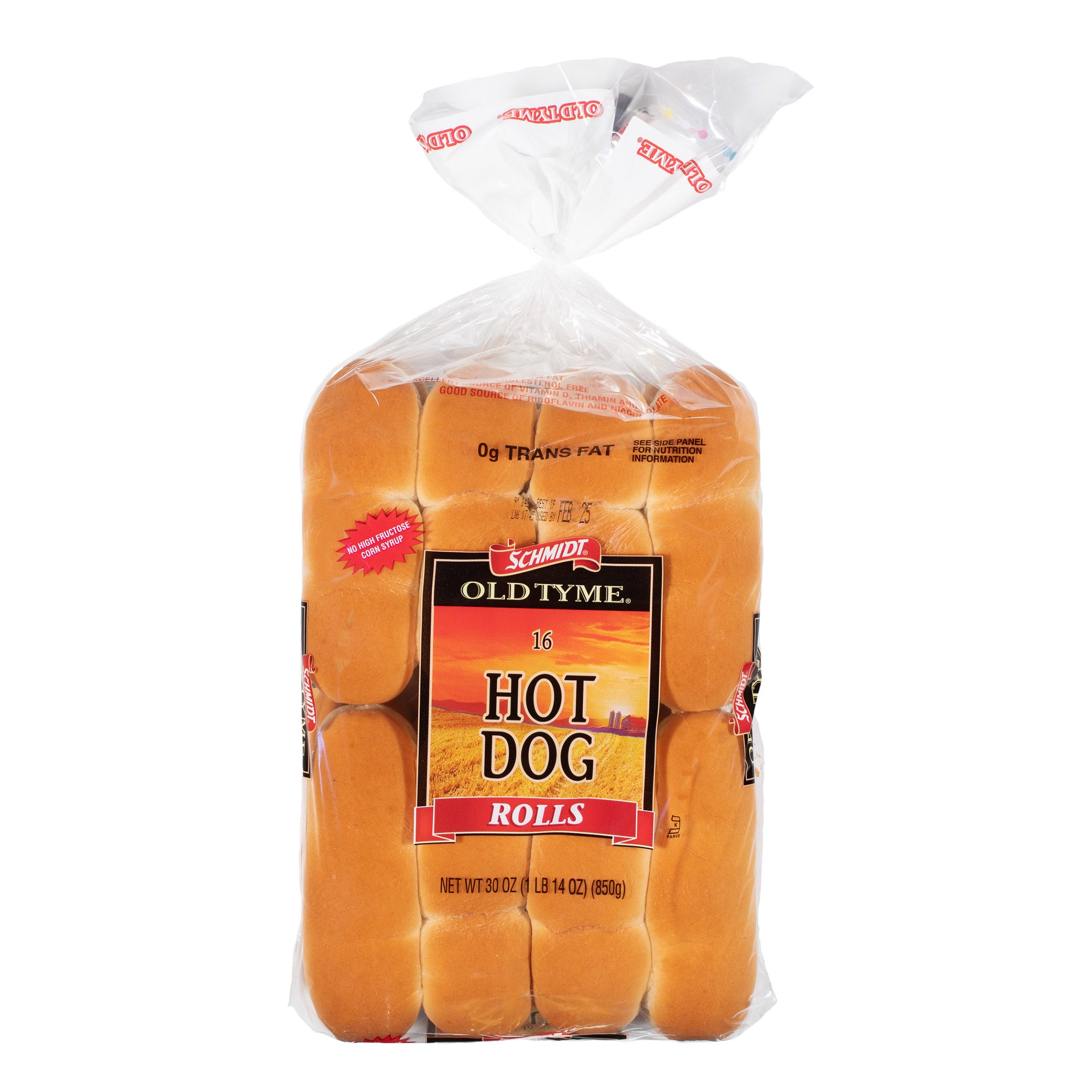 OLD TYME HOT DOG ROLLS 16 CT (1.87 LBS)