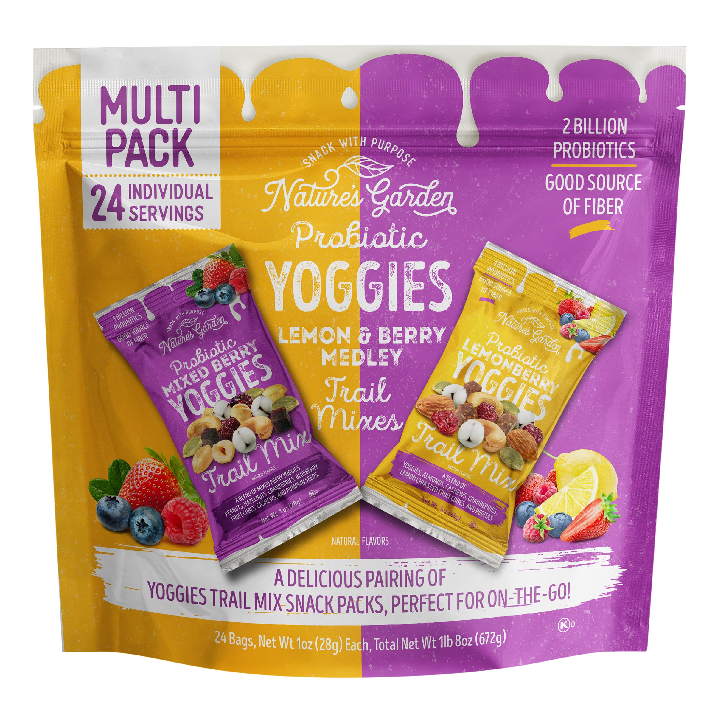 NATURE'S GARDEN LEMON BERRY YOGGIE TRAIL MIX 24CT / 1 OZ - Image 1