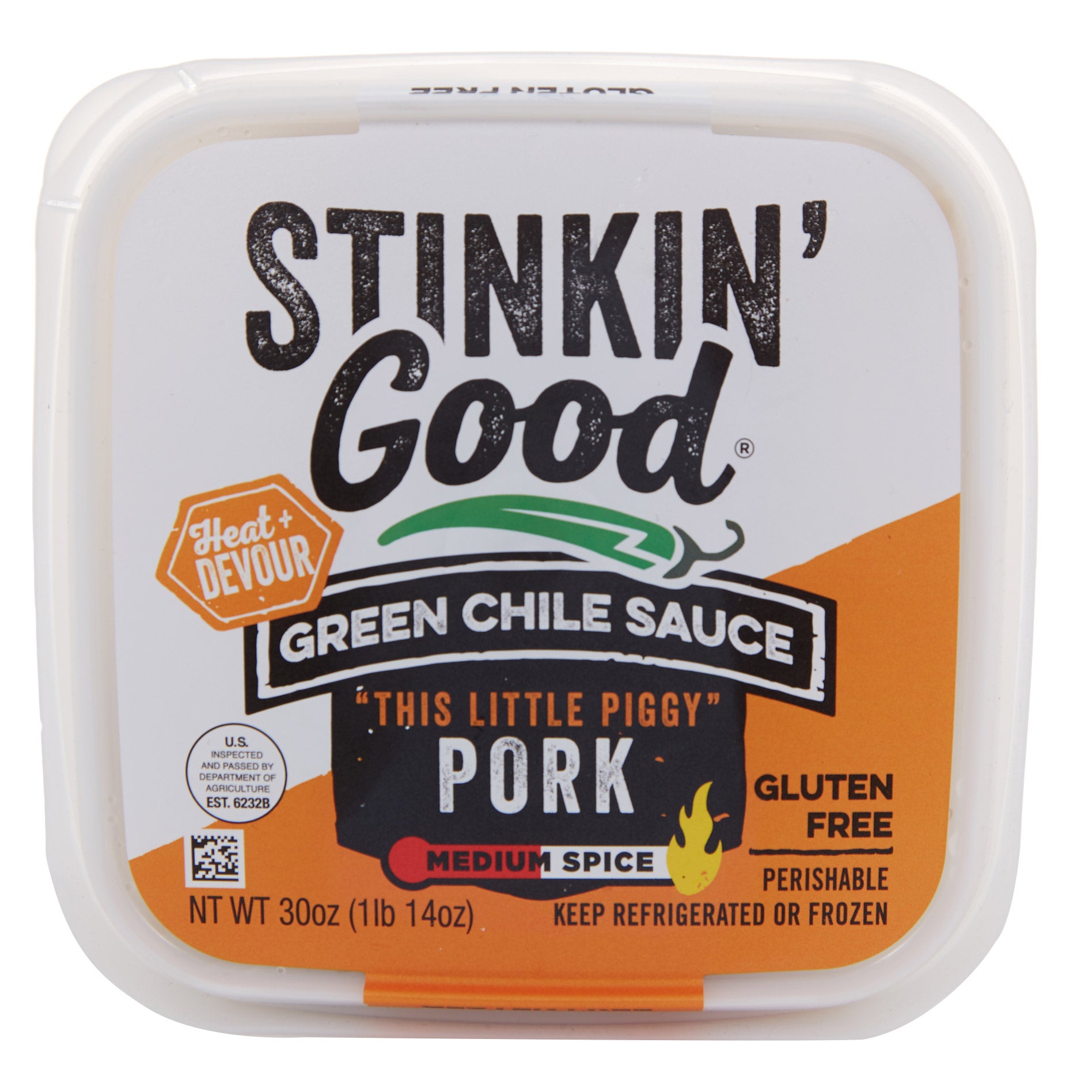STINKIN GOOD GREEN CHILE PORK SAUCE 30 OZ
