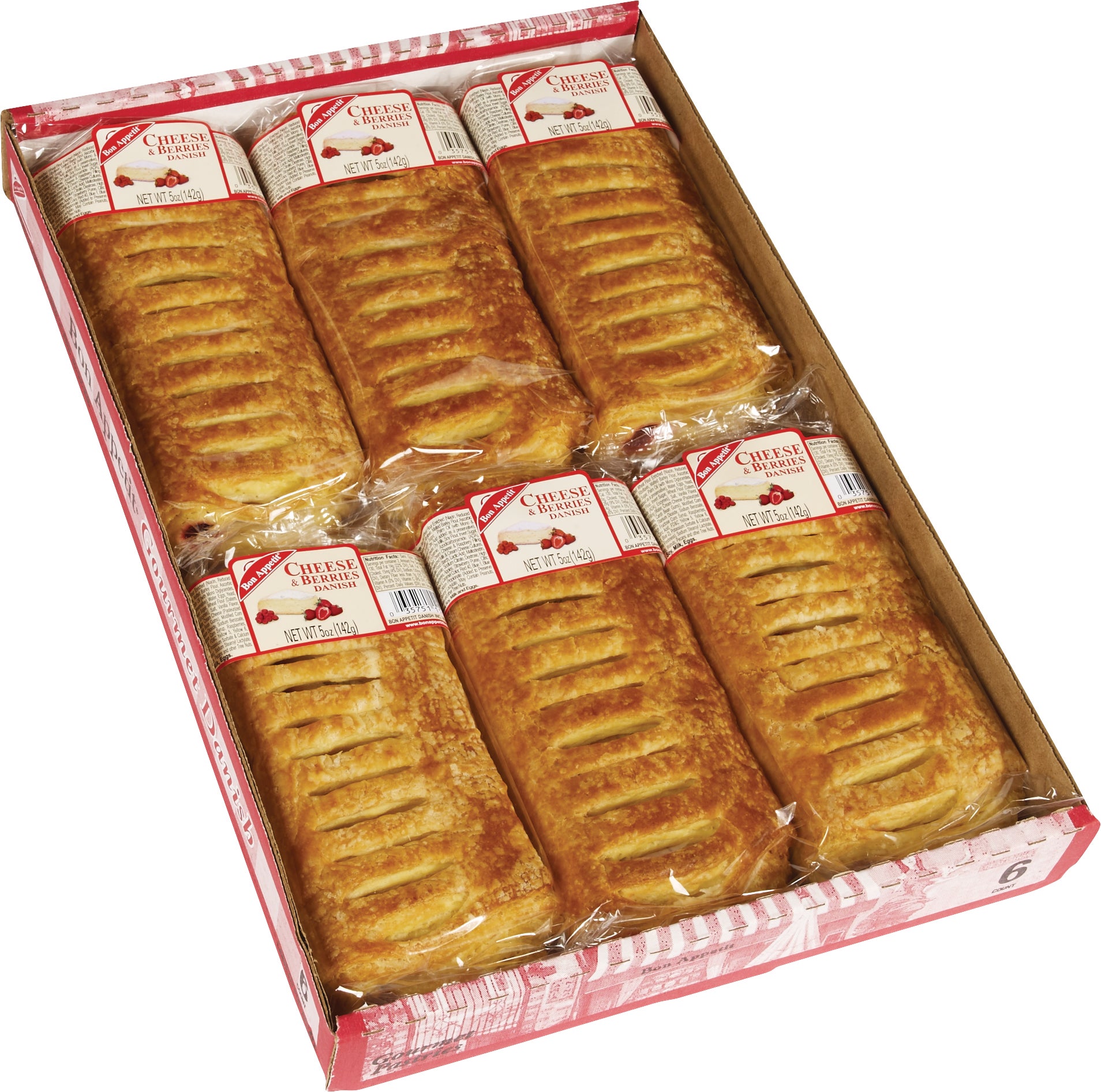 BON APPETIT CHEESE BERRIES DANISH 6 CT