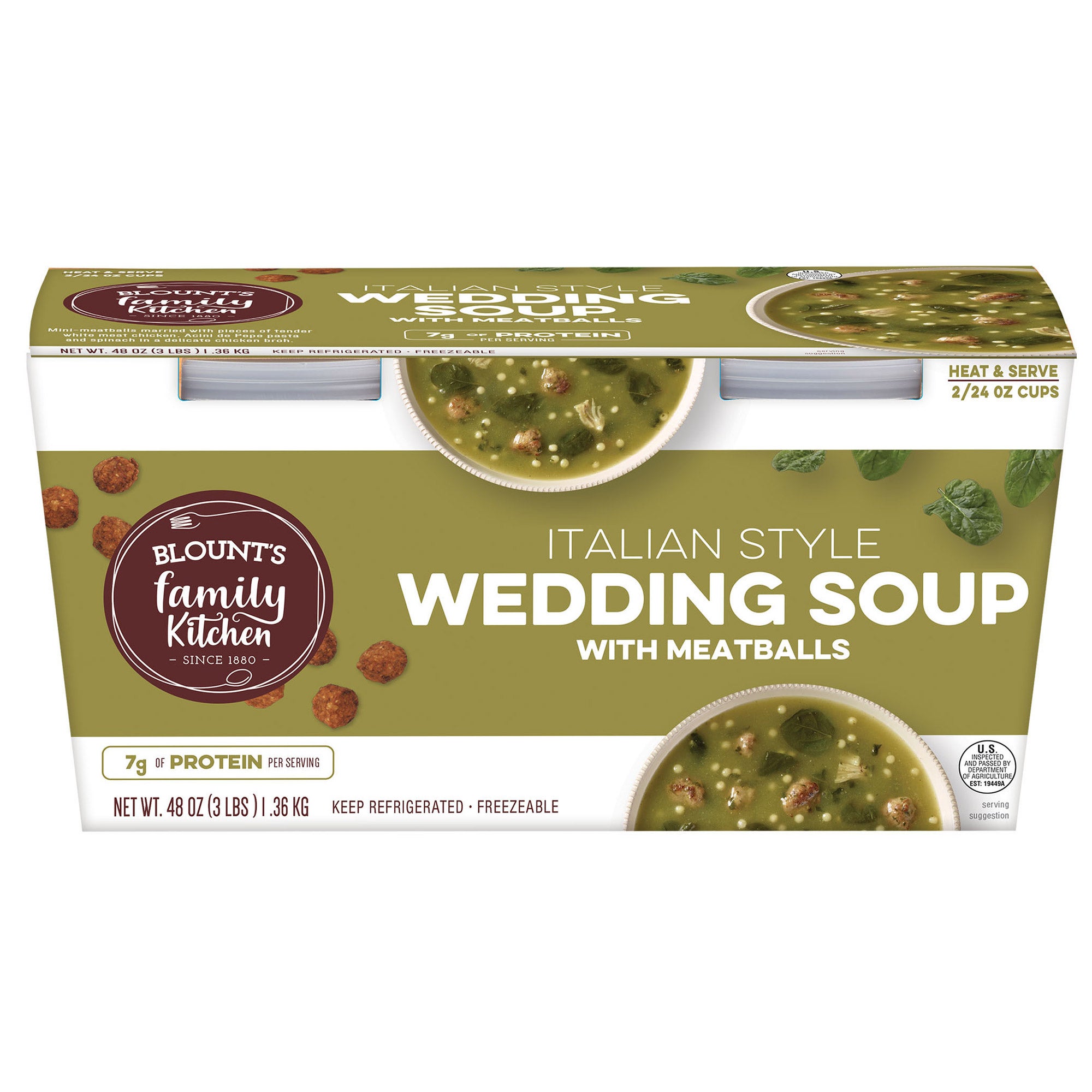 BLOUNT FINE FOODS ITALIAN WEDDING SOUP 2/24OZ (3 LBS)