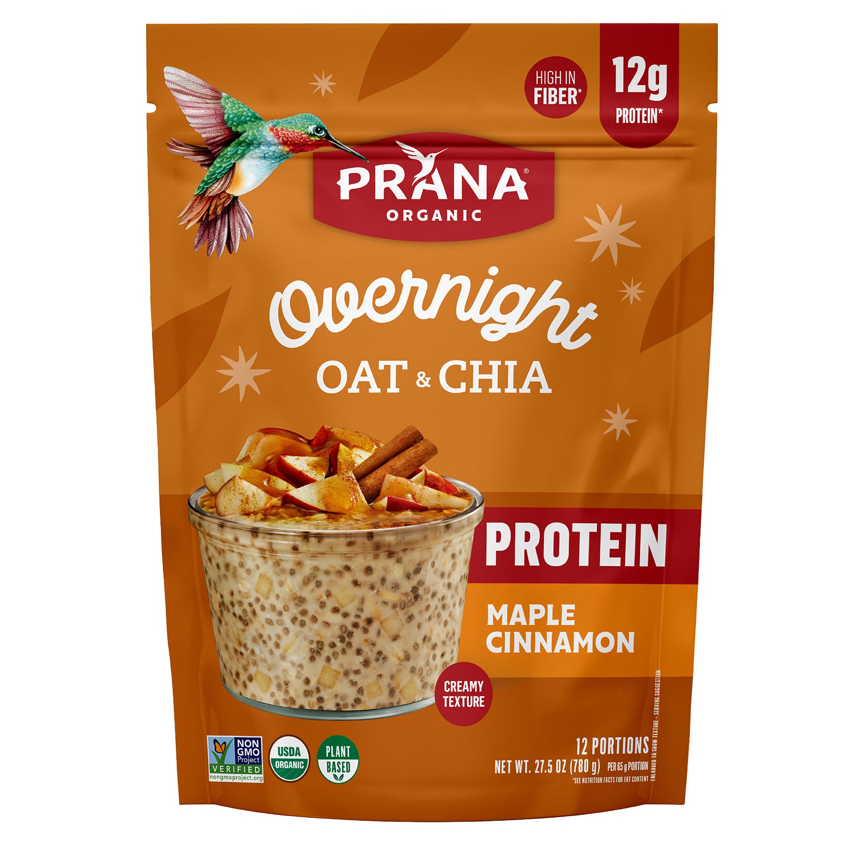 PRANA OVERNIGHT CHIA ORG MAPLE CINNAMON 28 OZ - Image 1