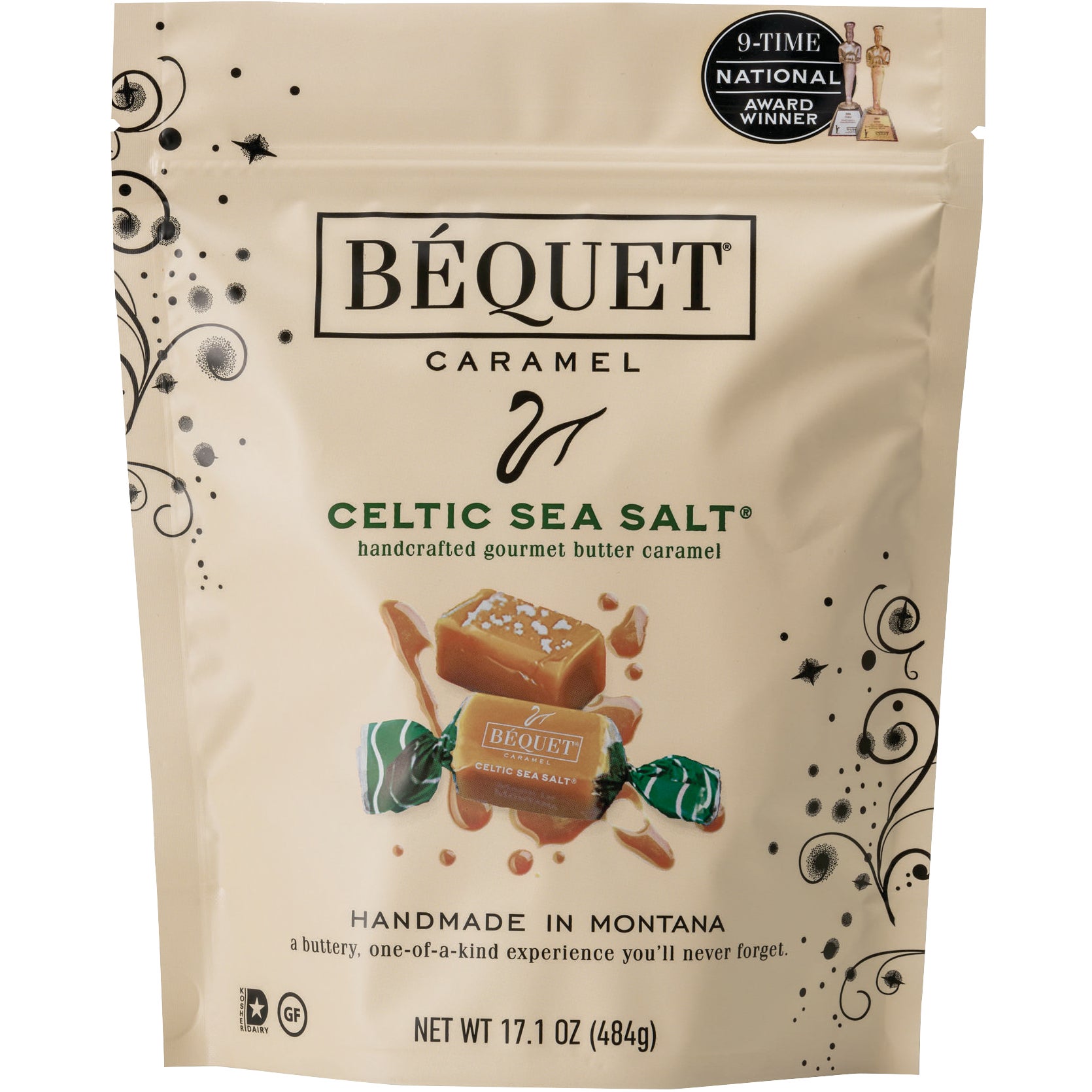 BEQUET CARAMEL SEA SALT CARAMELS 17.1 OZ