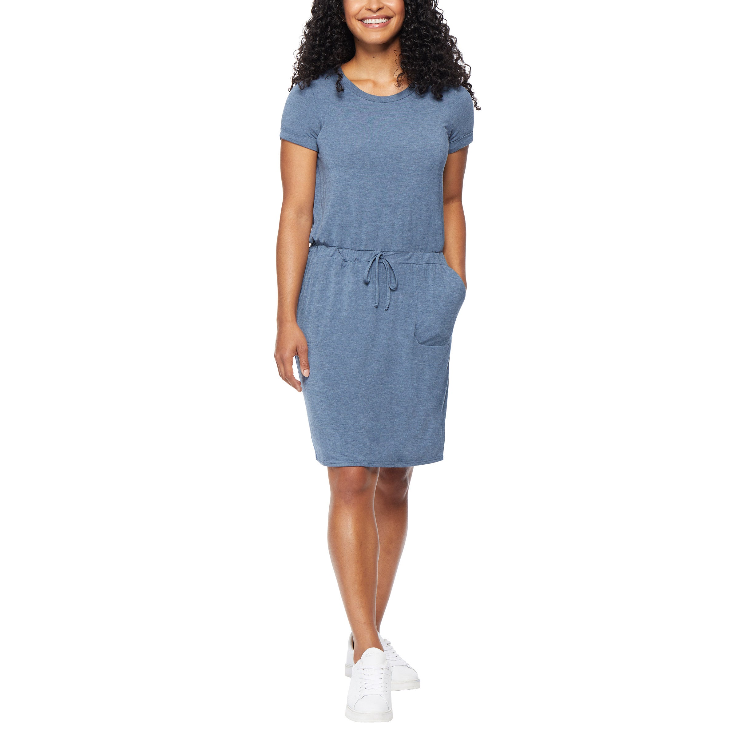 32 DEGREES LADIES SOFT LUX DRESS WITH POCKETS - Image 1
