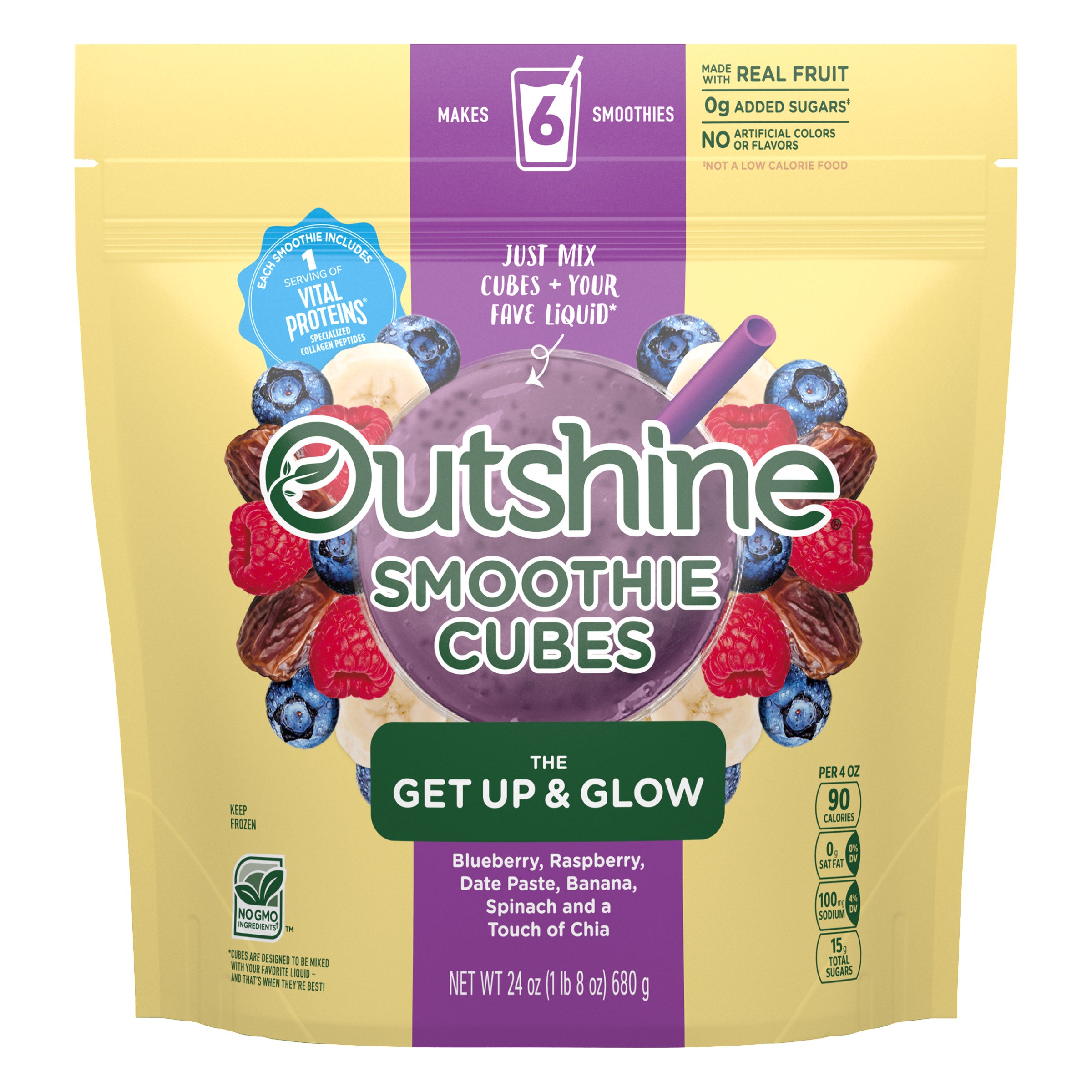 OUTSHINE SMOOTHIE CUBES 24OZ 1.5 LBS