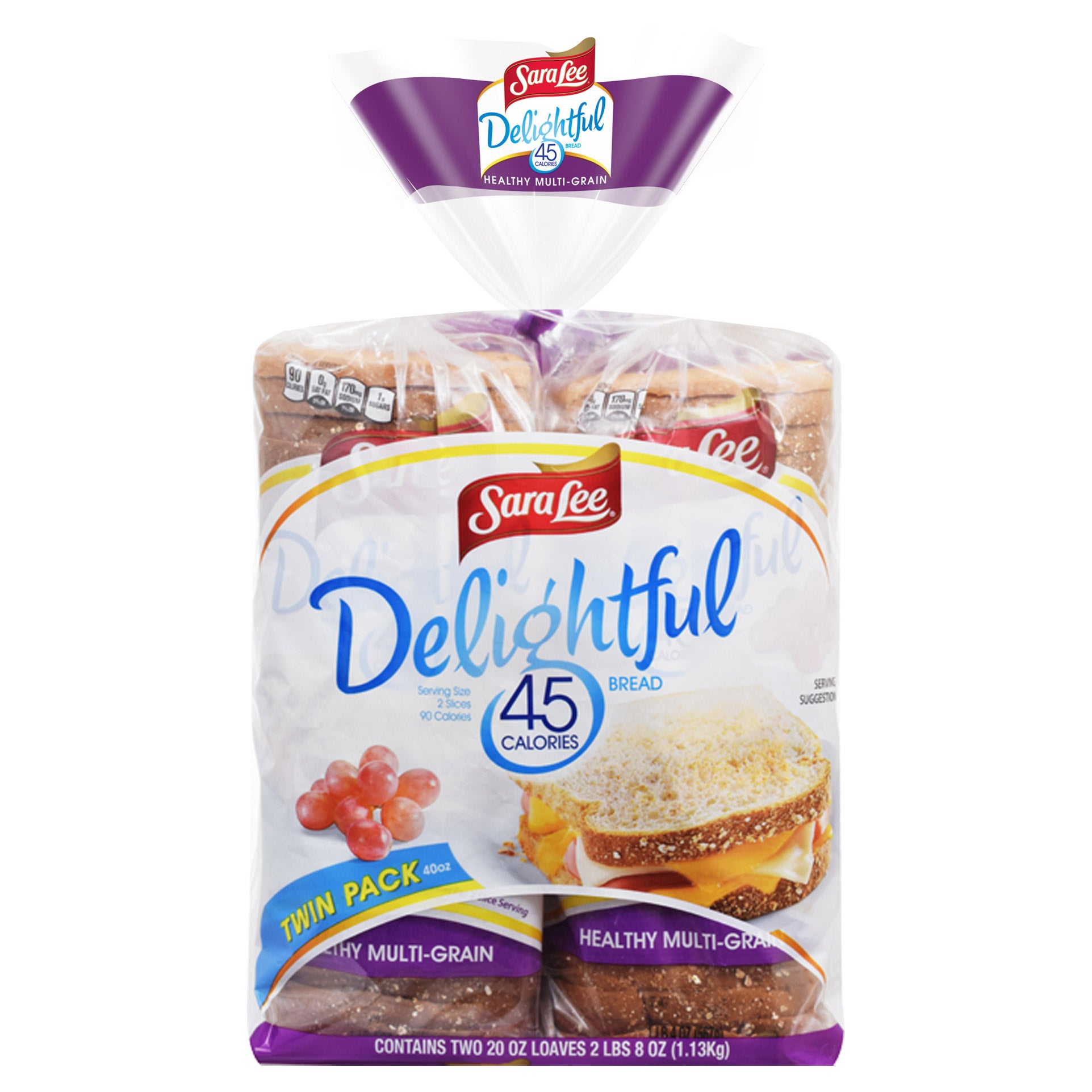 SARA LEE DELIGHTFUL MULTI GRAIN 45 CAL BREAD 2/20 OZ