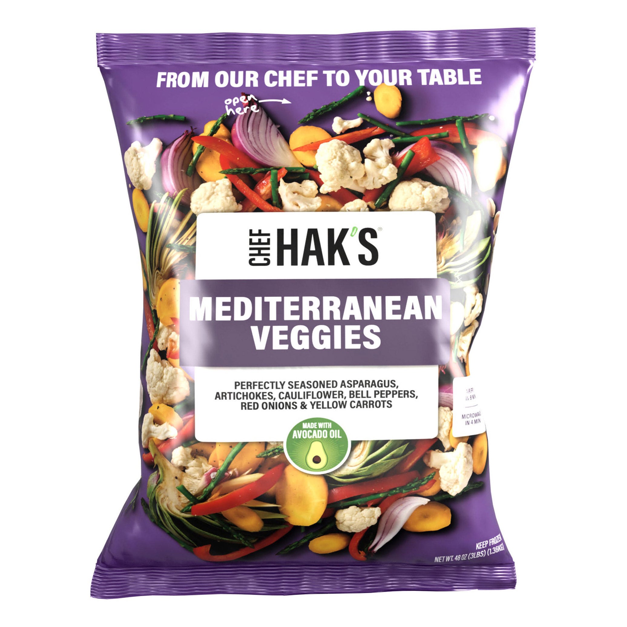 CHEF HAK'S MEDITERRANEAN VEGGIES 3 LBS