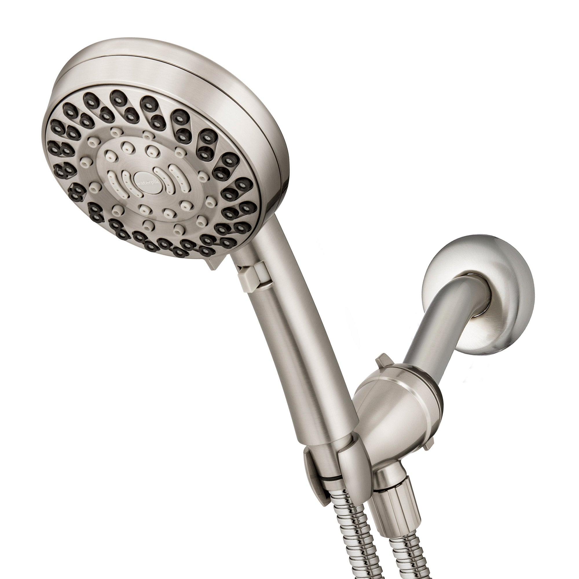 WATERPIK HANDHELD SHOWER HEAD IN BRUSHED NICKEL ^