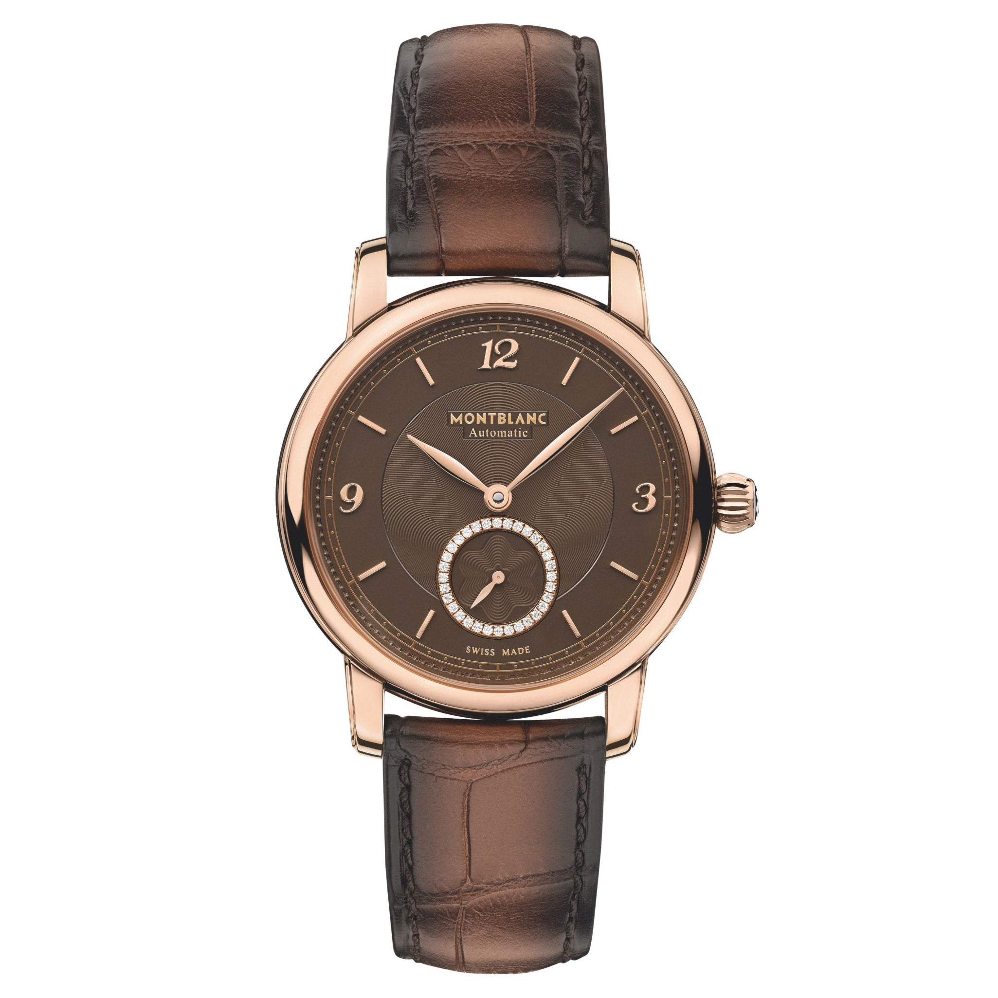 MONTBLANC STAR LEGACY 18K ROSE GOLD LADIES AUTOMATIC WATCH