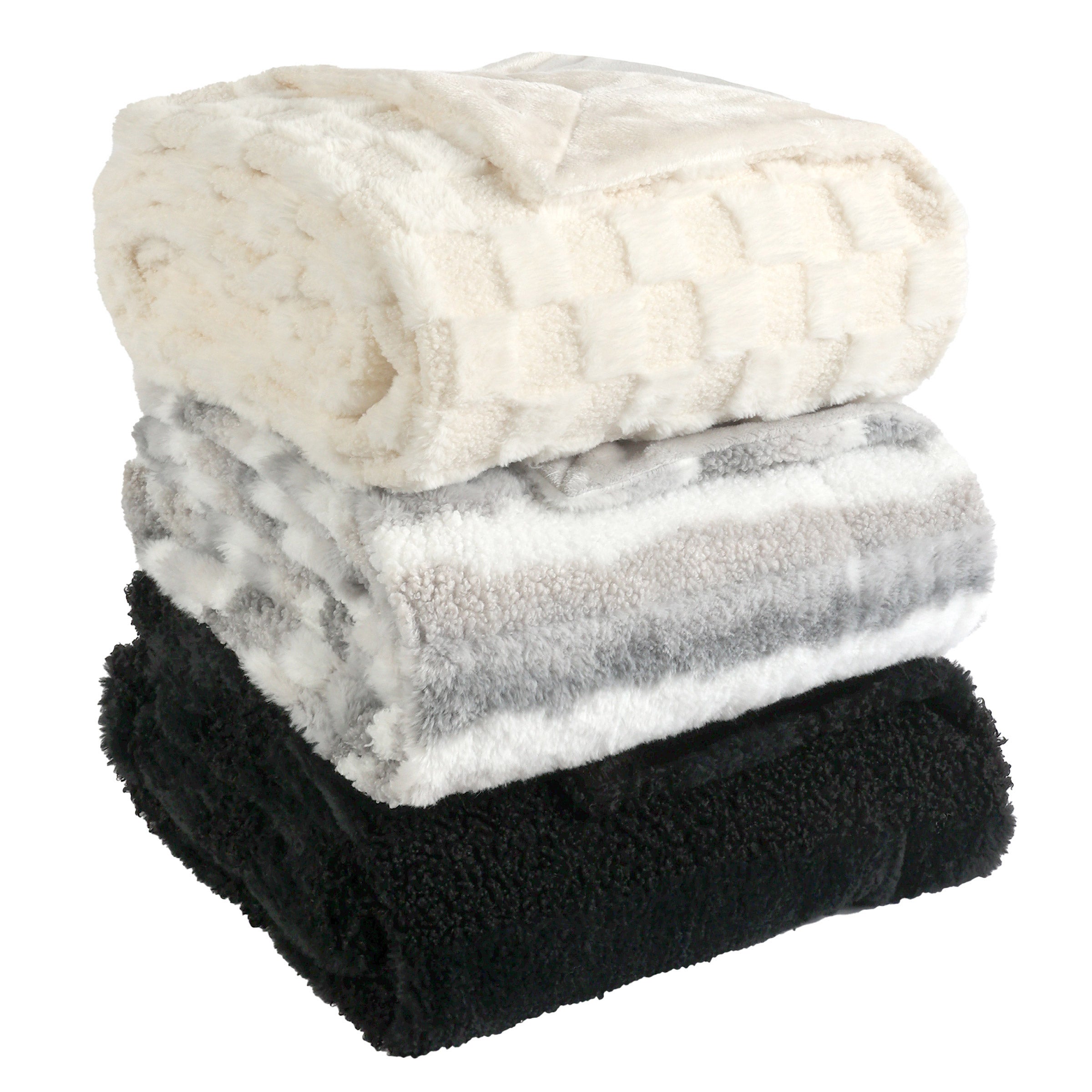 LIFE COMFORT TEDDY FAUX FUR THROW 60¨ X 70¨