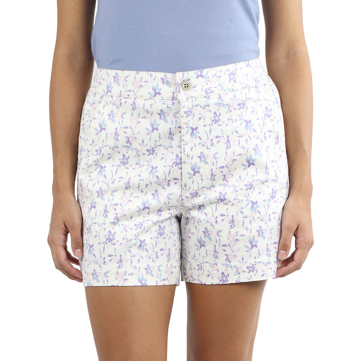 JACHS GIRLFRIEND LADIES' STRETCH CHINO SHORT - Image 1