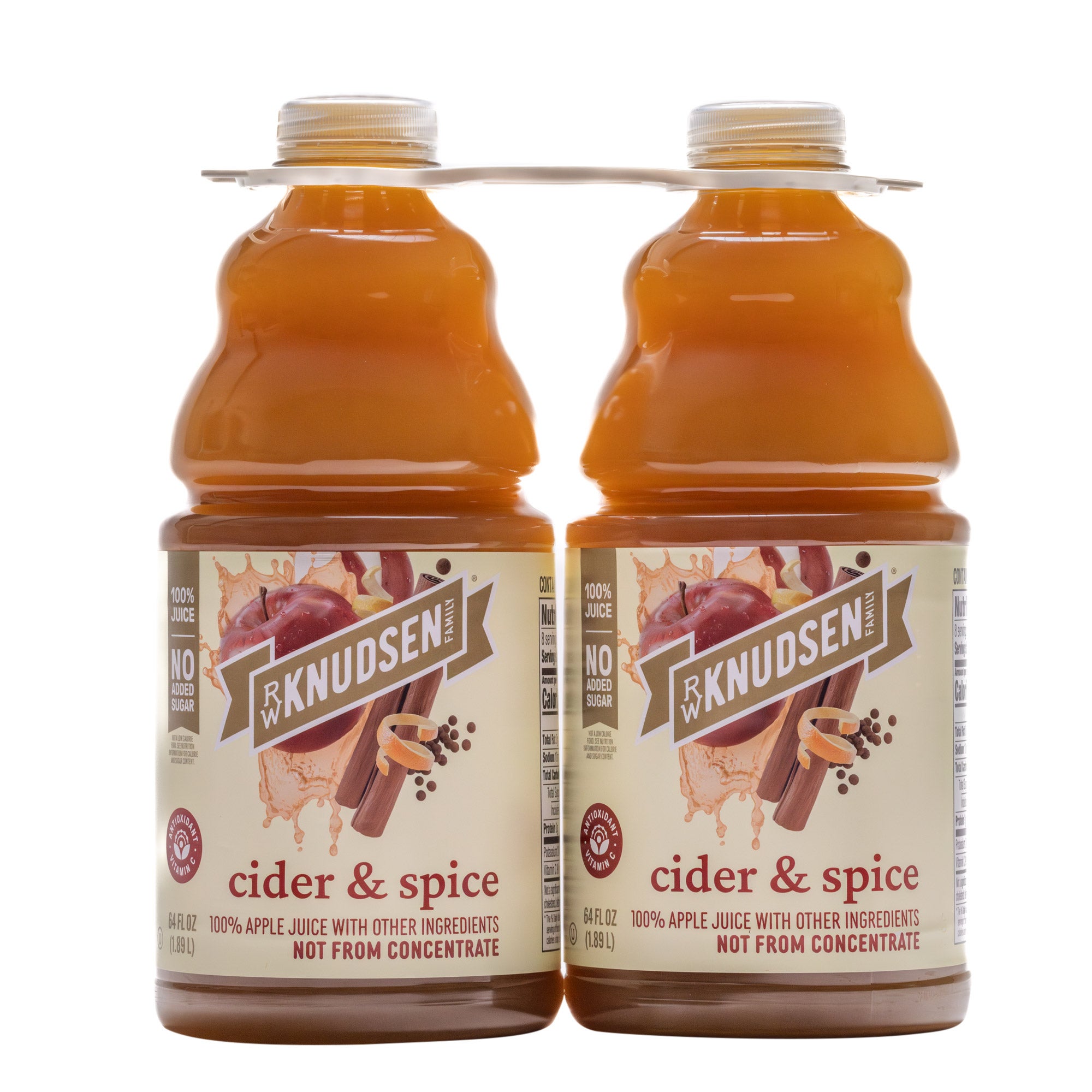 R.W. KNUDSEN CIDER & SPICE 2 PACK / 64 OZ - Image 1